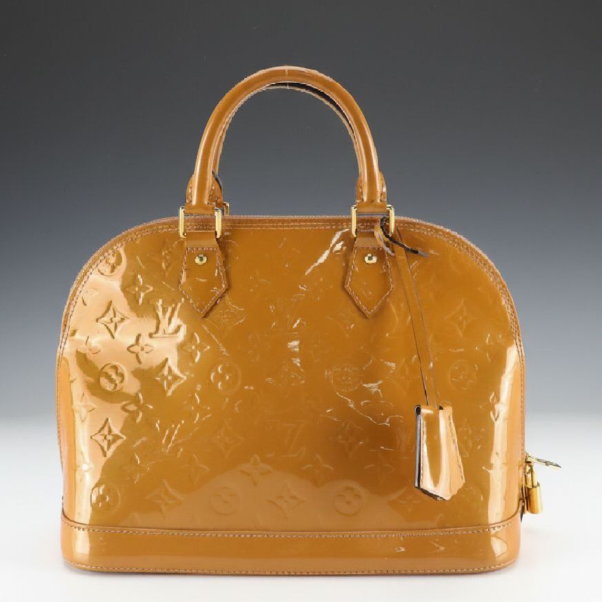 Louis Vuitton Alma PM Handbag in Monogram Vernis