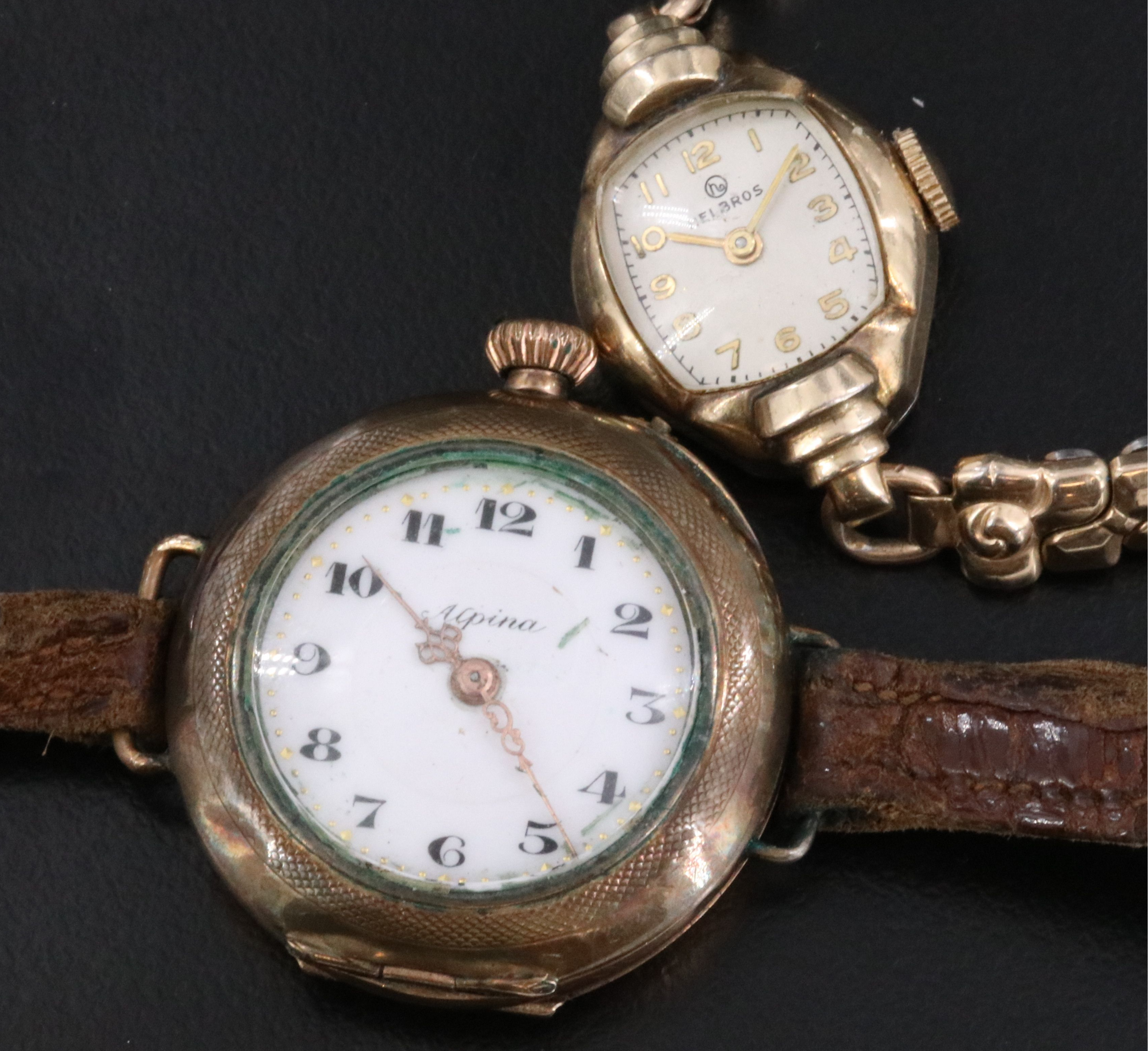WWI Trench Watch & Vintage Helbros