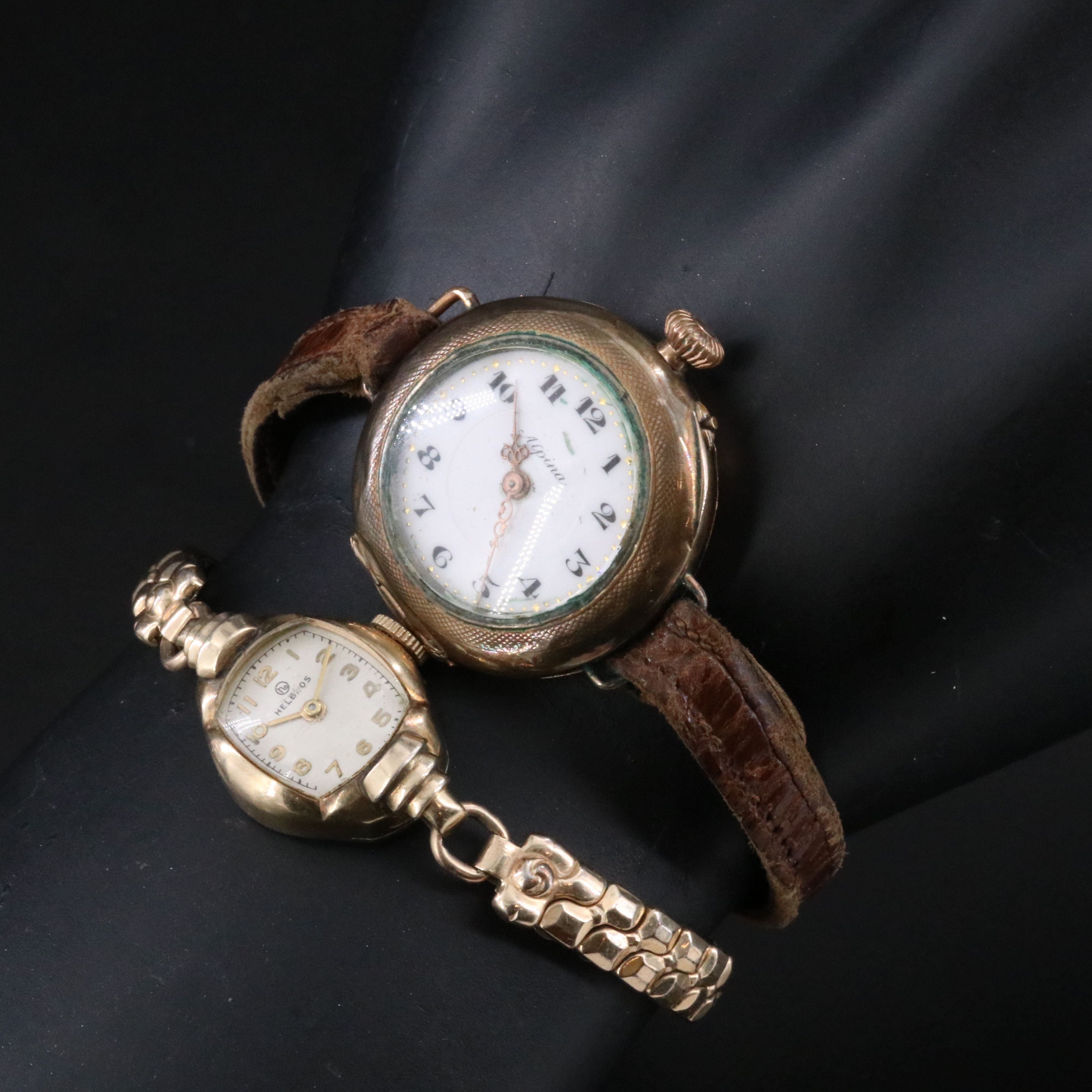 WWI Trench Watch & Vintage Helbros