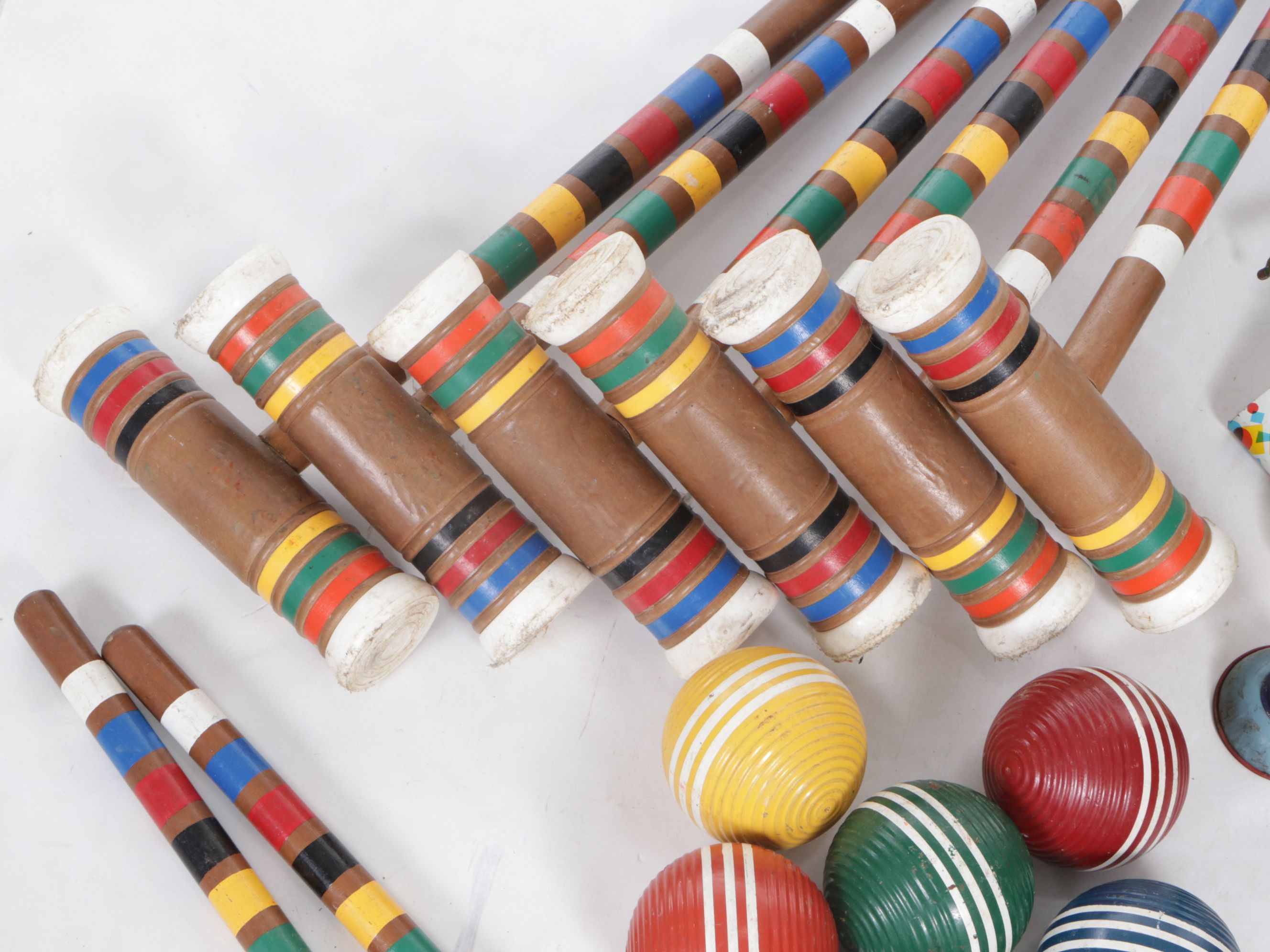 Wooden Croquet Set, Tin-Litho Toys, John Deere Wagon, and More Toys