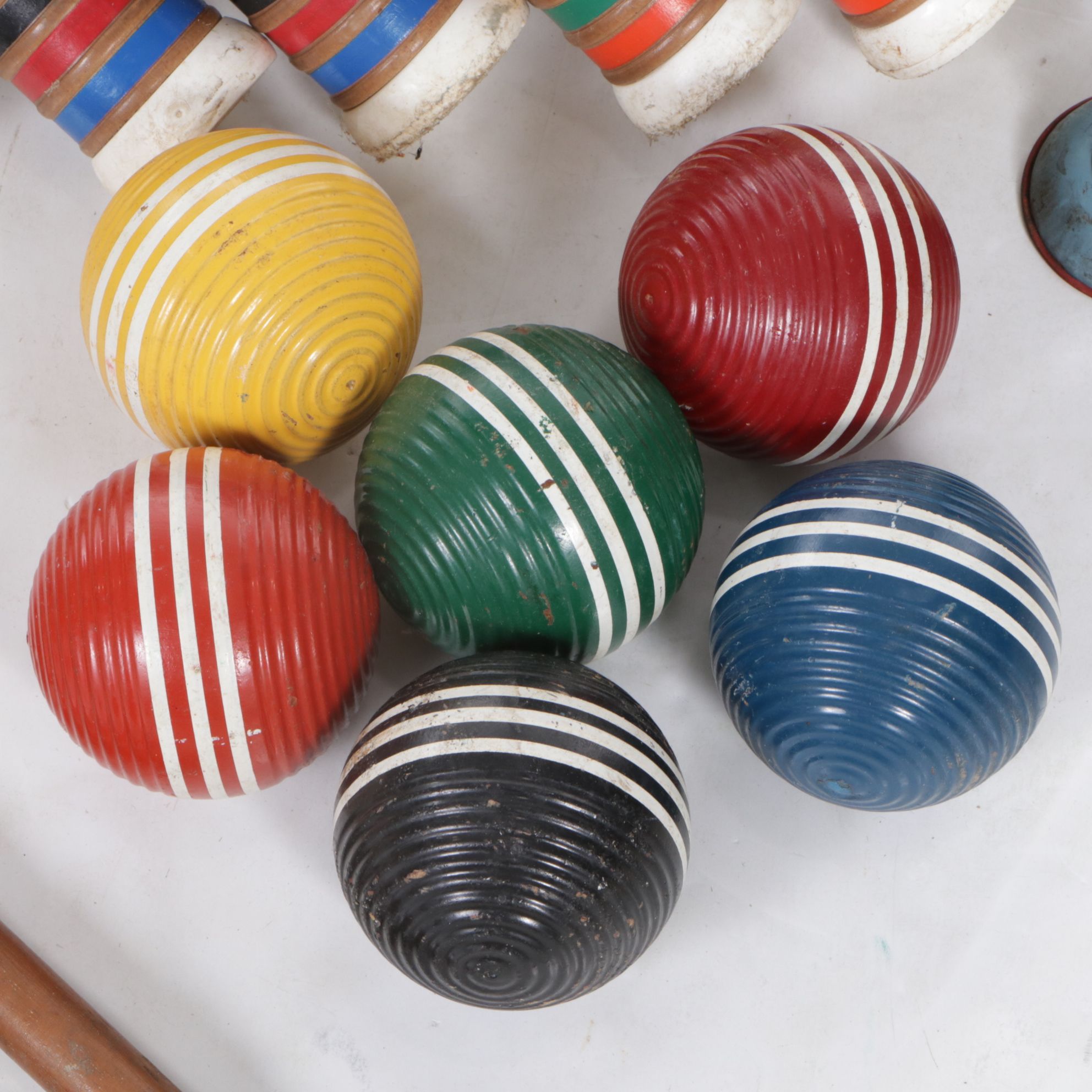 Wooden Croquet Set, Tin-Litho Toys, John Deere Wagon, and More Toys