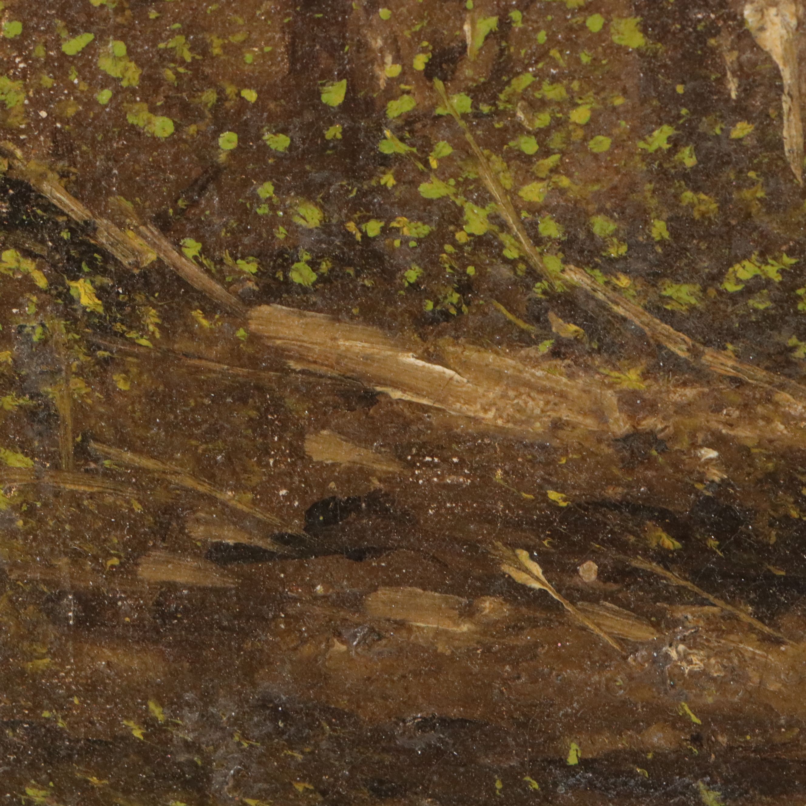 Landscape Oil Painting of Stream, Early 20th Century