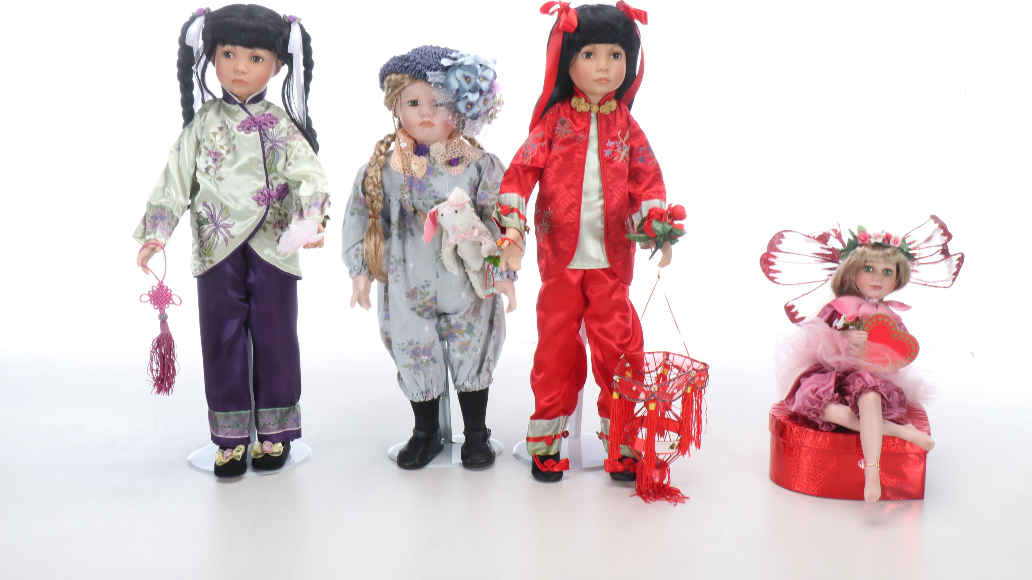 Paradise Galleries Treasury Collection Porcelain Dolls