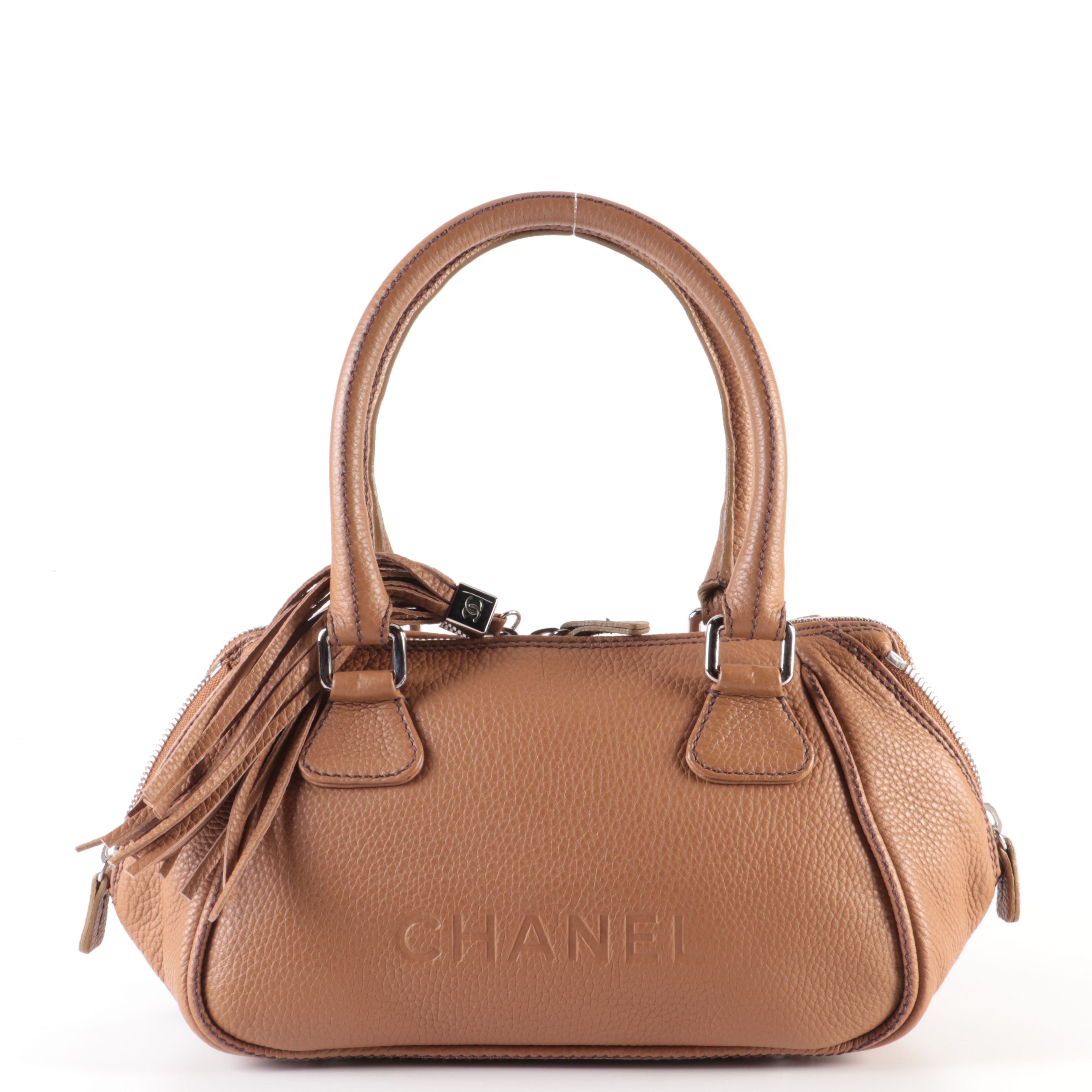 Chanel LAX Bowler Bag in Tawny Grained Leather