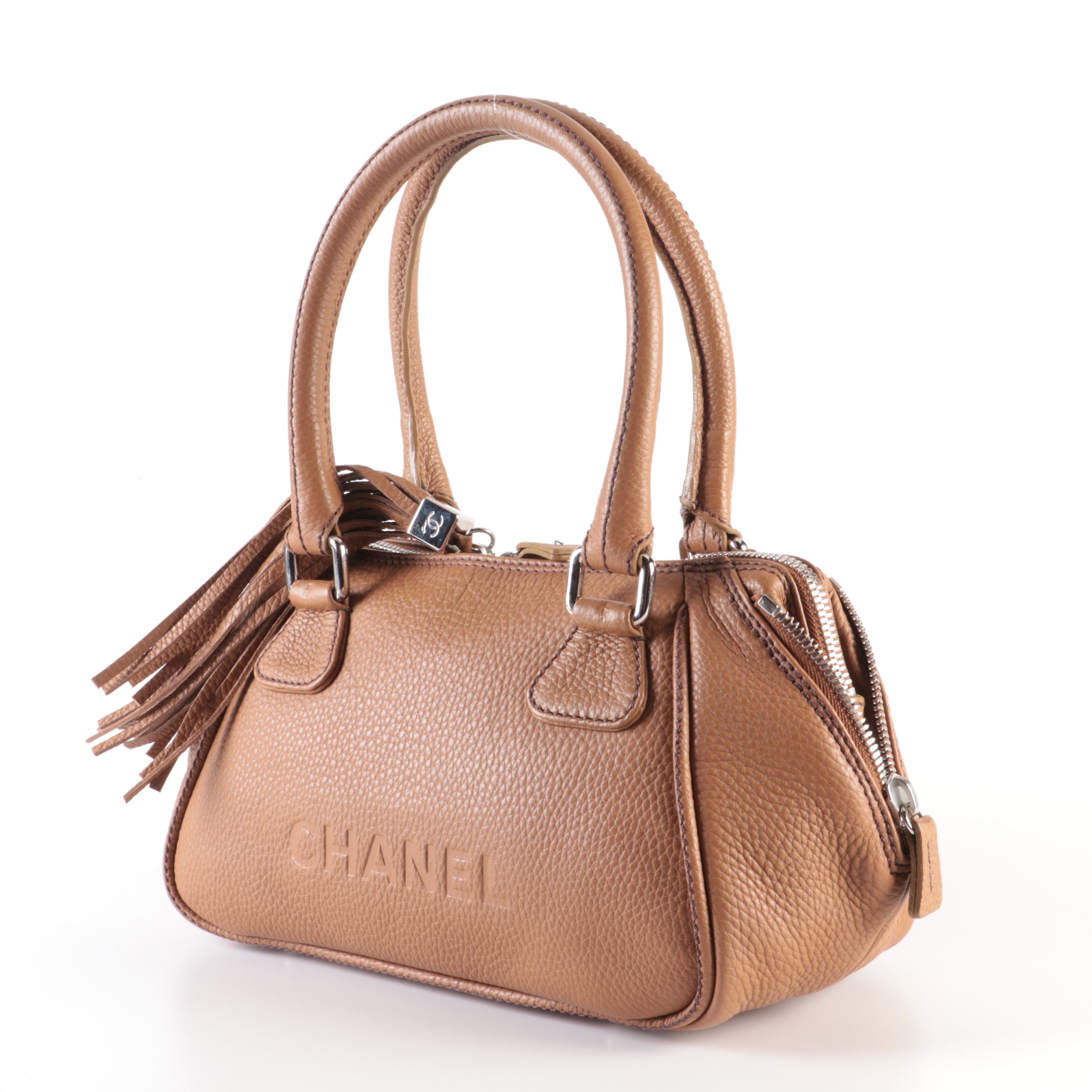 Chanel LAX Bowler Bag in Tawny Grained Leather