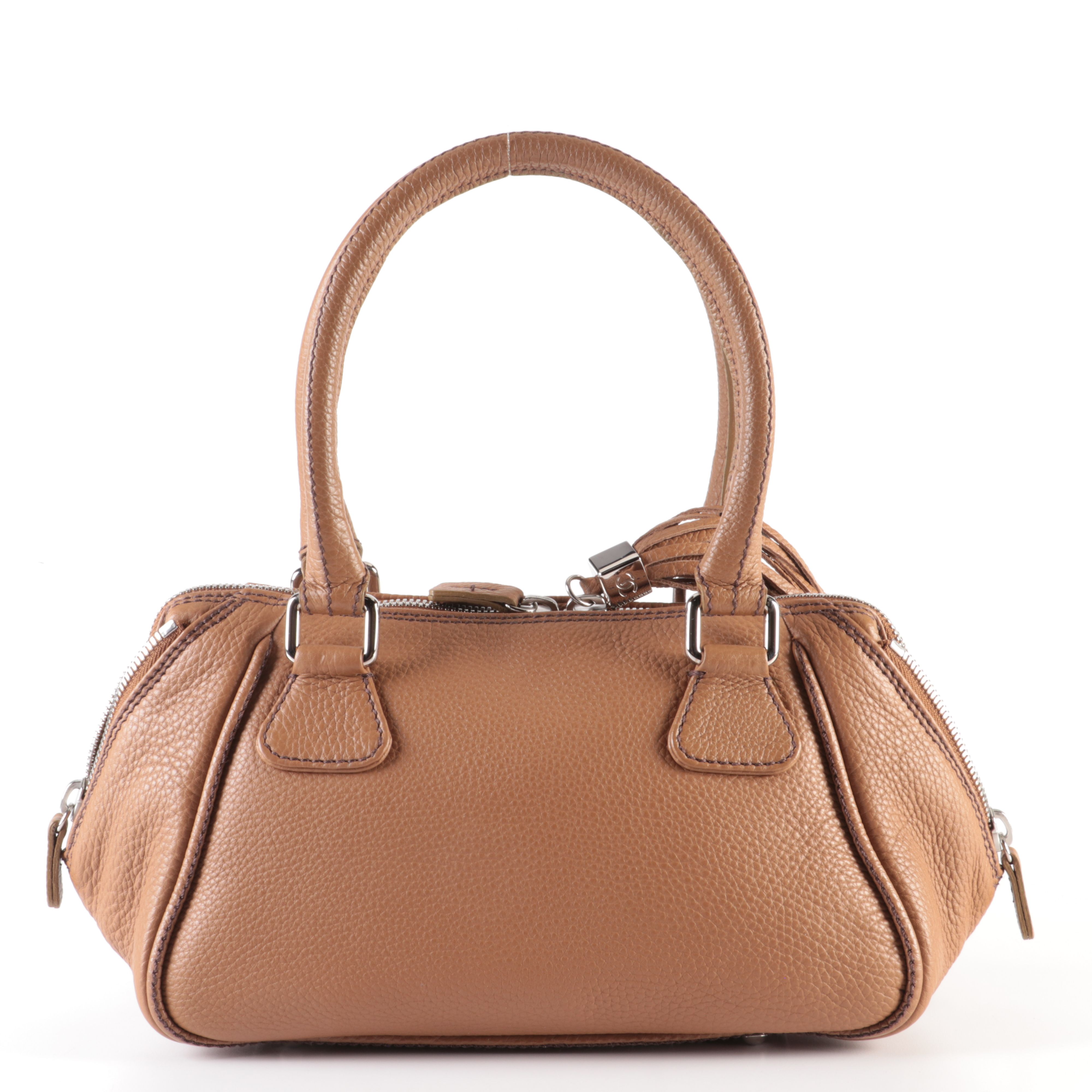 Chanel LAX Bowler Bag in Tawny Grained Leather