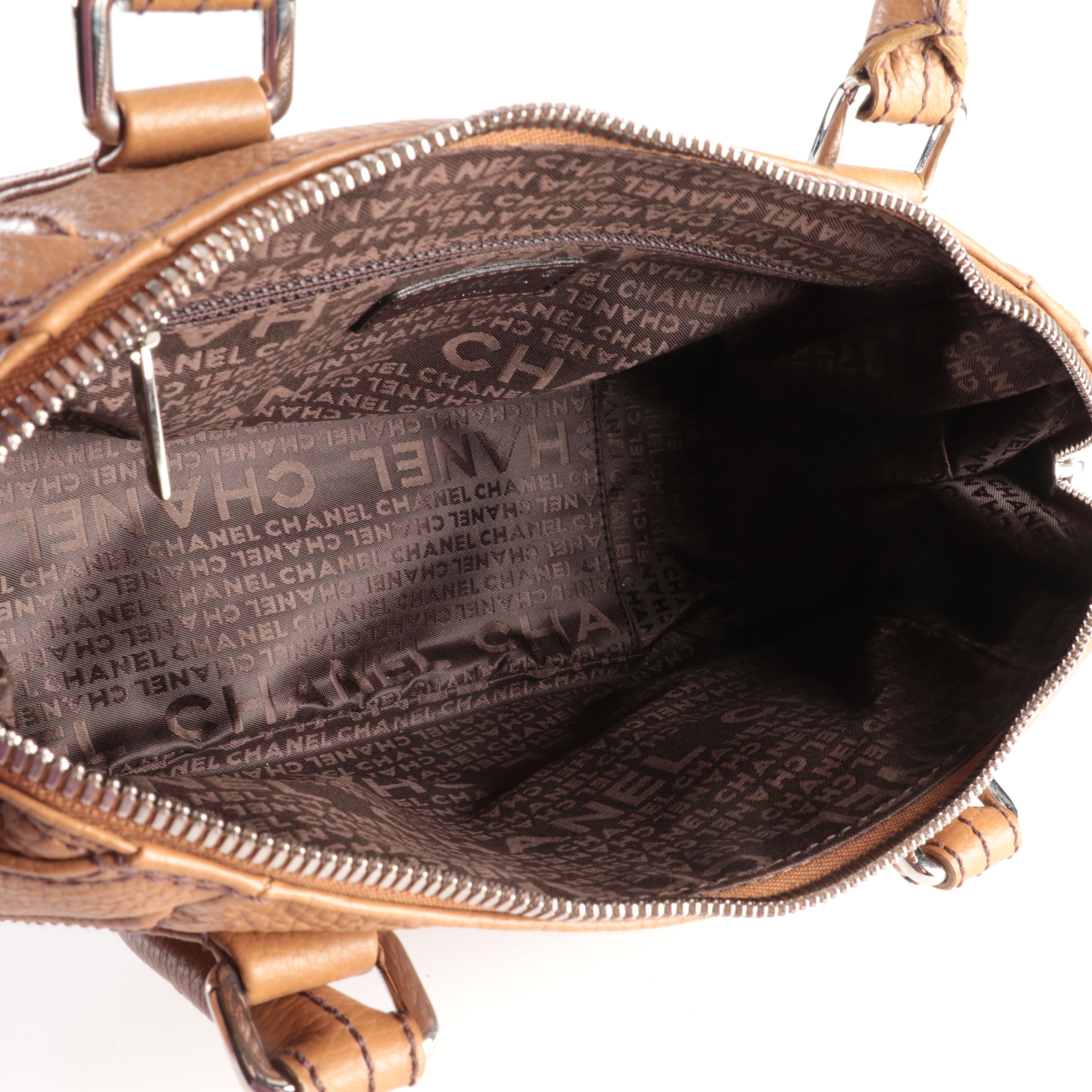 Chanel LAX Bowler Bag in Tawny Grained Leather