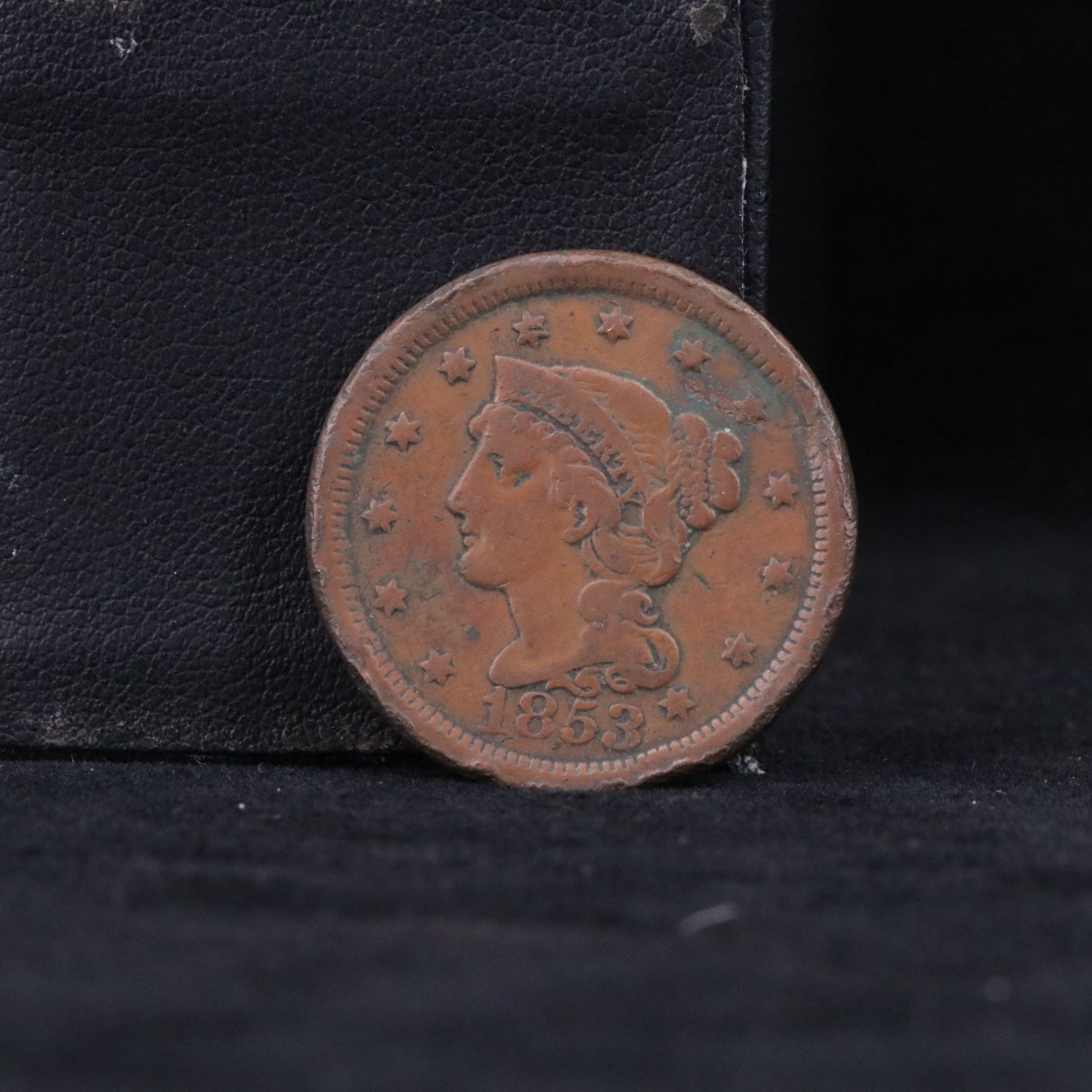 Ten Different U.S.Large Cents from 1845-1854