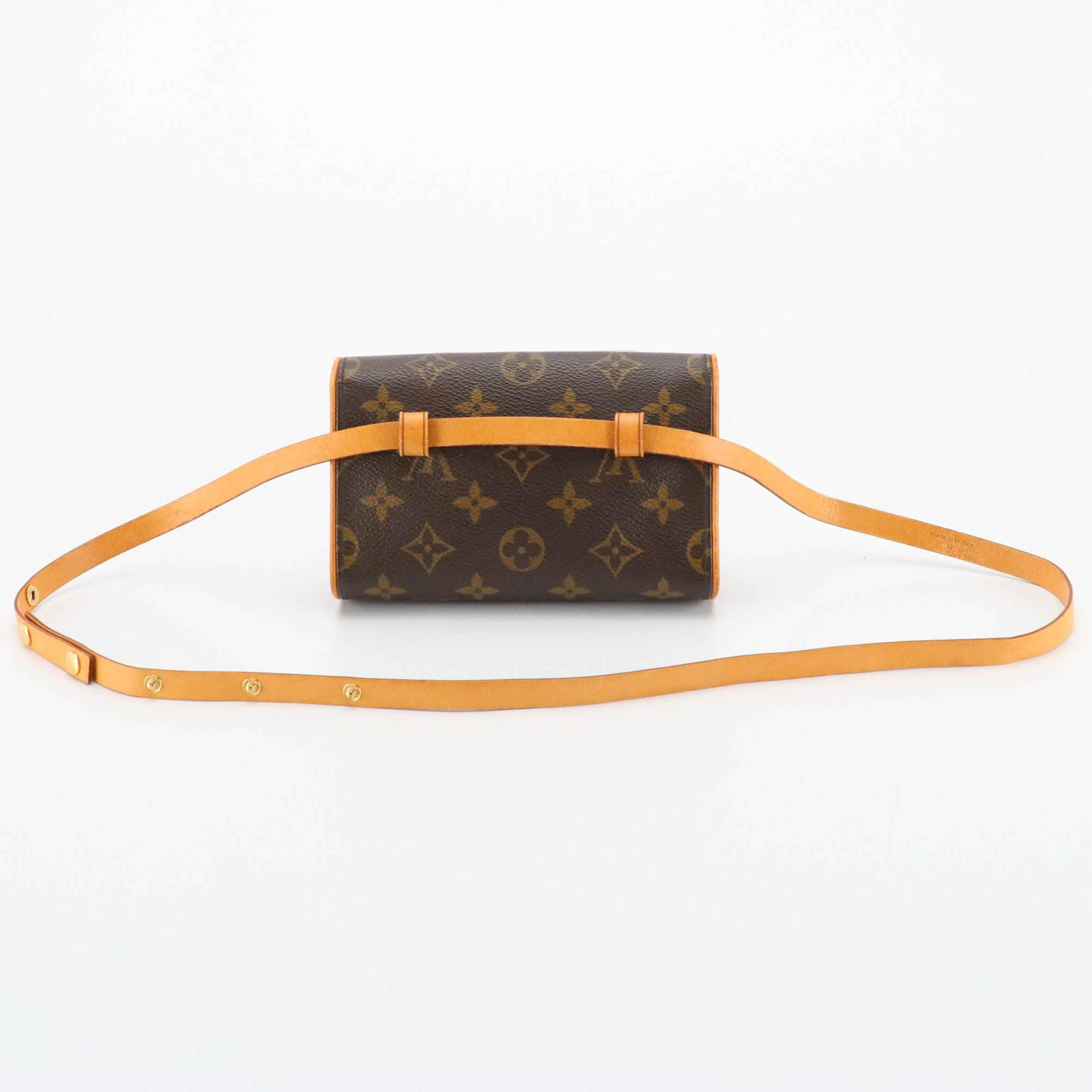 Louis Vuitton Pochette Florentine Waist Bag in Monogram Canvas and Vachetta Trim
