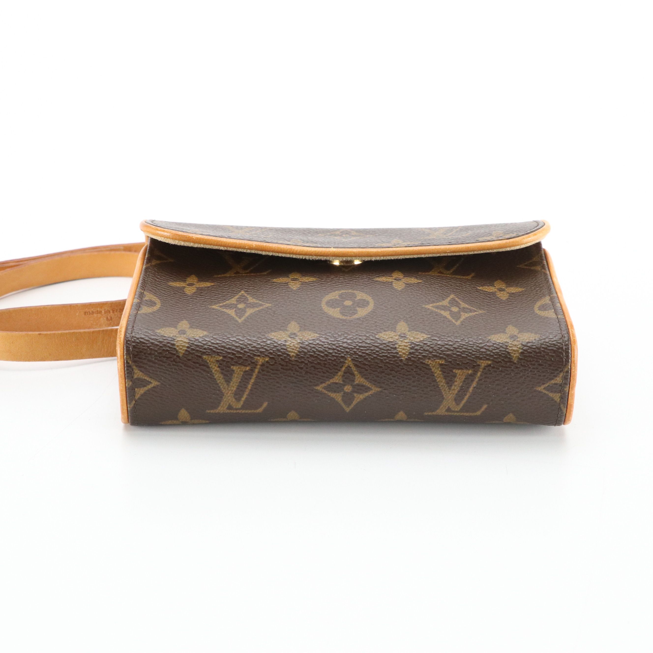 Louis Vuitton Pochette Florentine Waist Bag in Monogram Canvas and Vachetta Trim