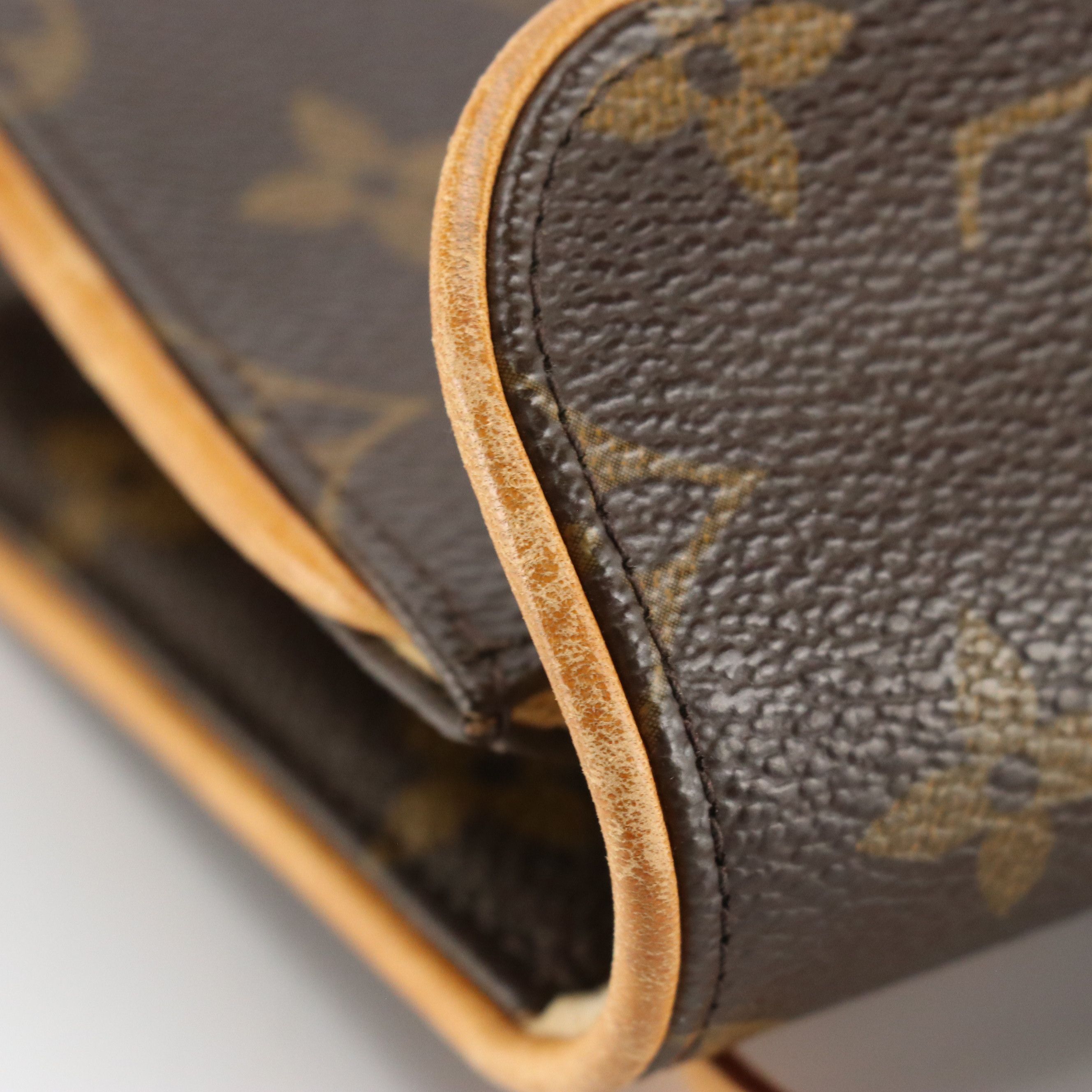 Louis Vuitton Pochette Florentine Waist Bag in Monogram Canvas and Vachetta Trim
