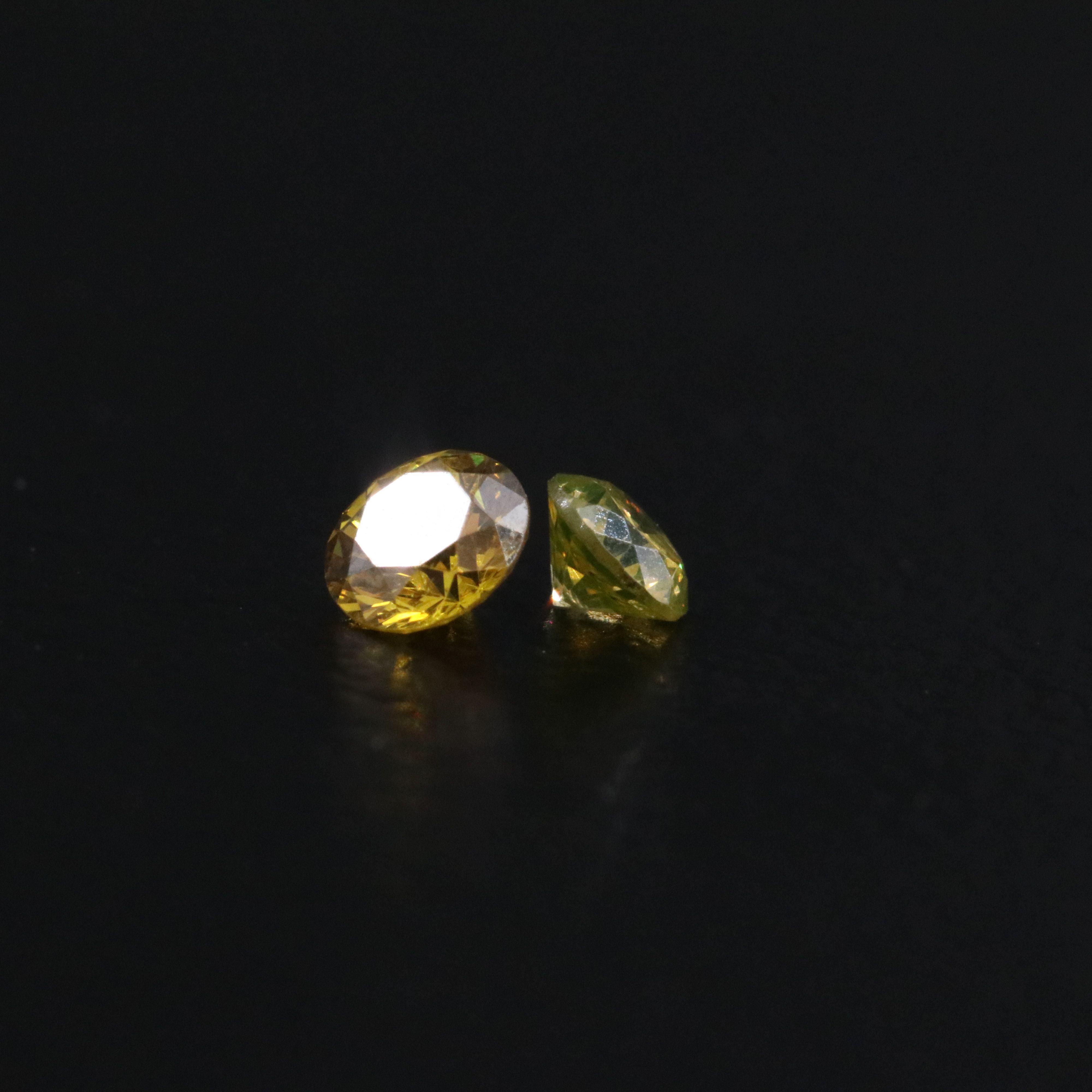 Loose 1.00 CTW Fancy Yellow Diamonds