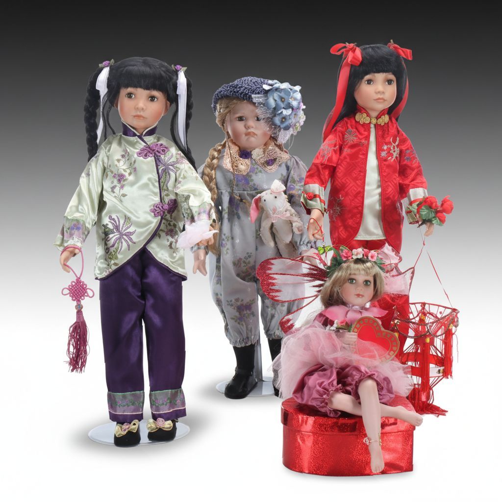 Paradise Galleries Treasury Collection Porcelain Dolls