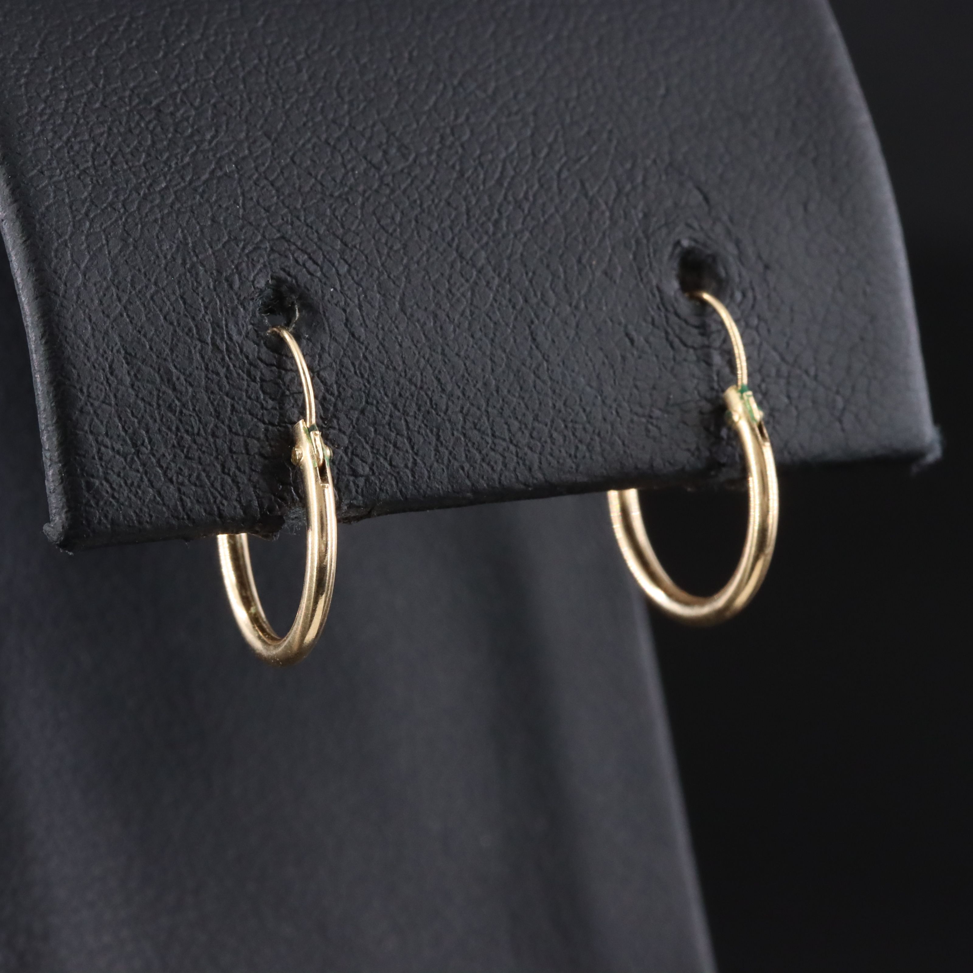 14K Huggie Hoop Earrings