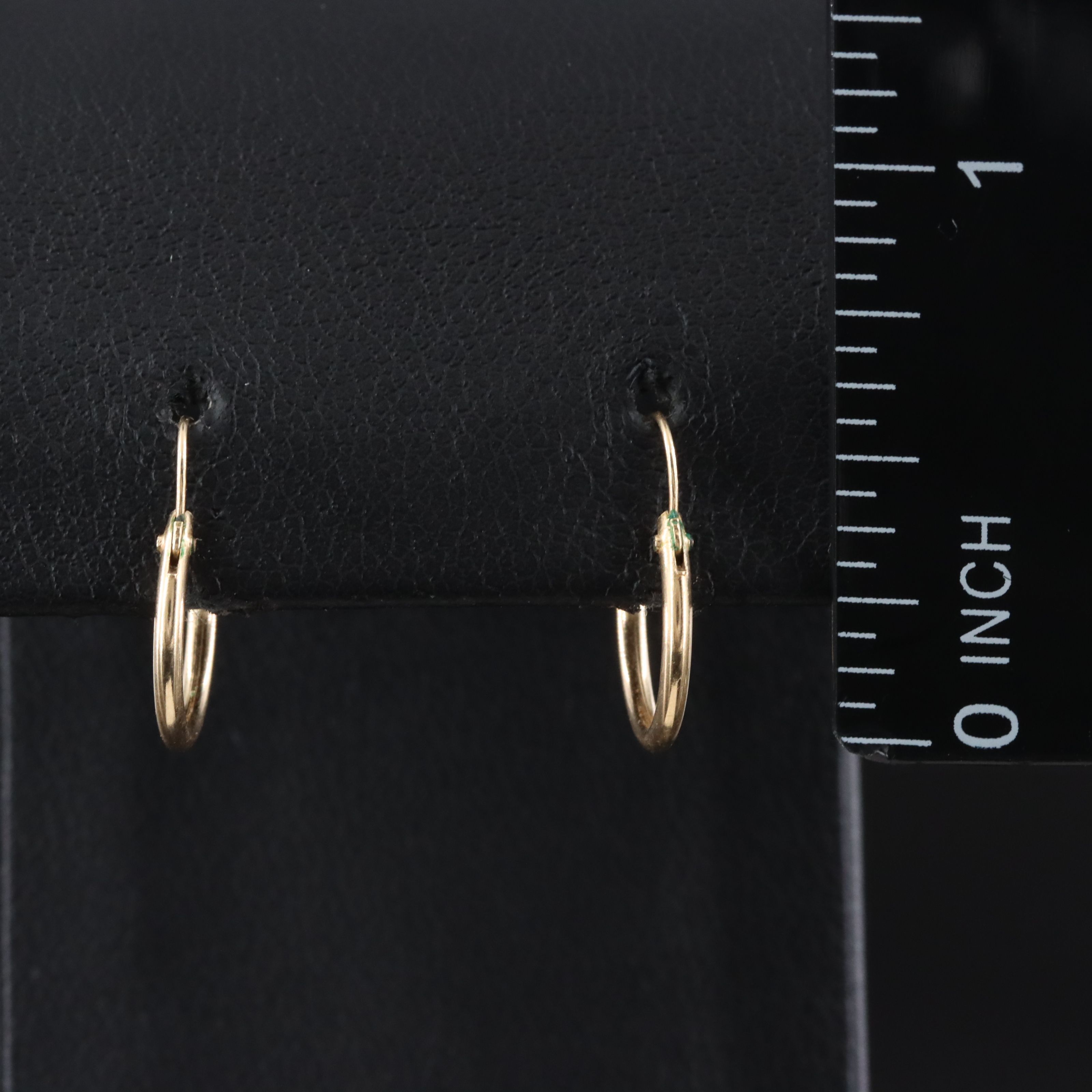 14K Huggie Hoop Earrings