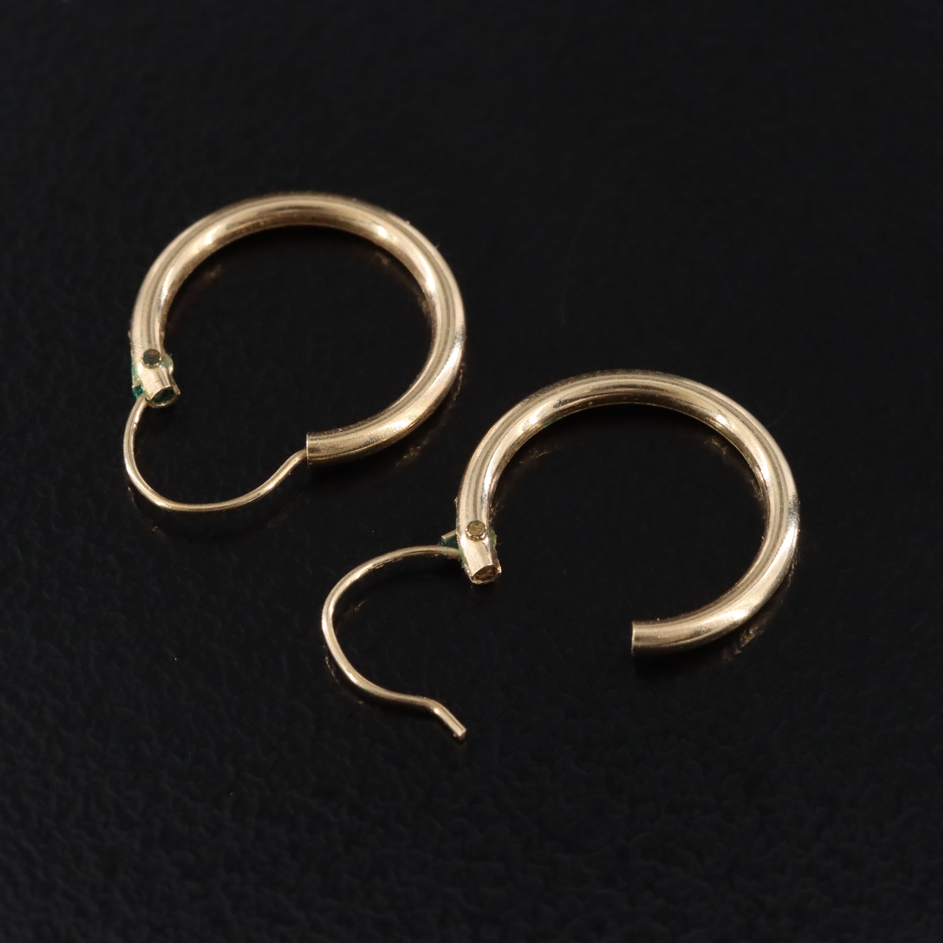 14K Huggie Hoop Earrings