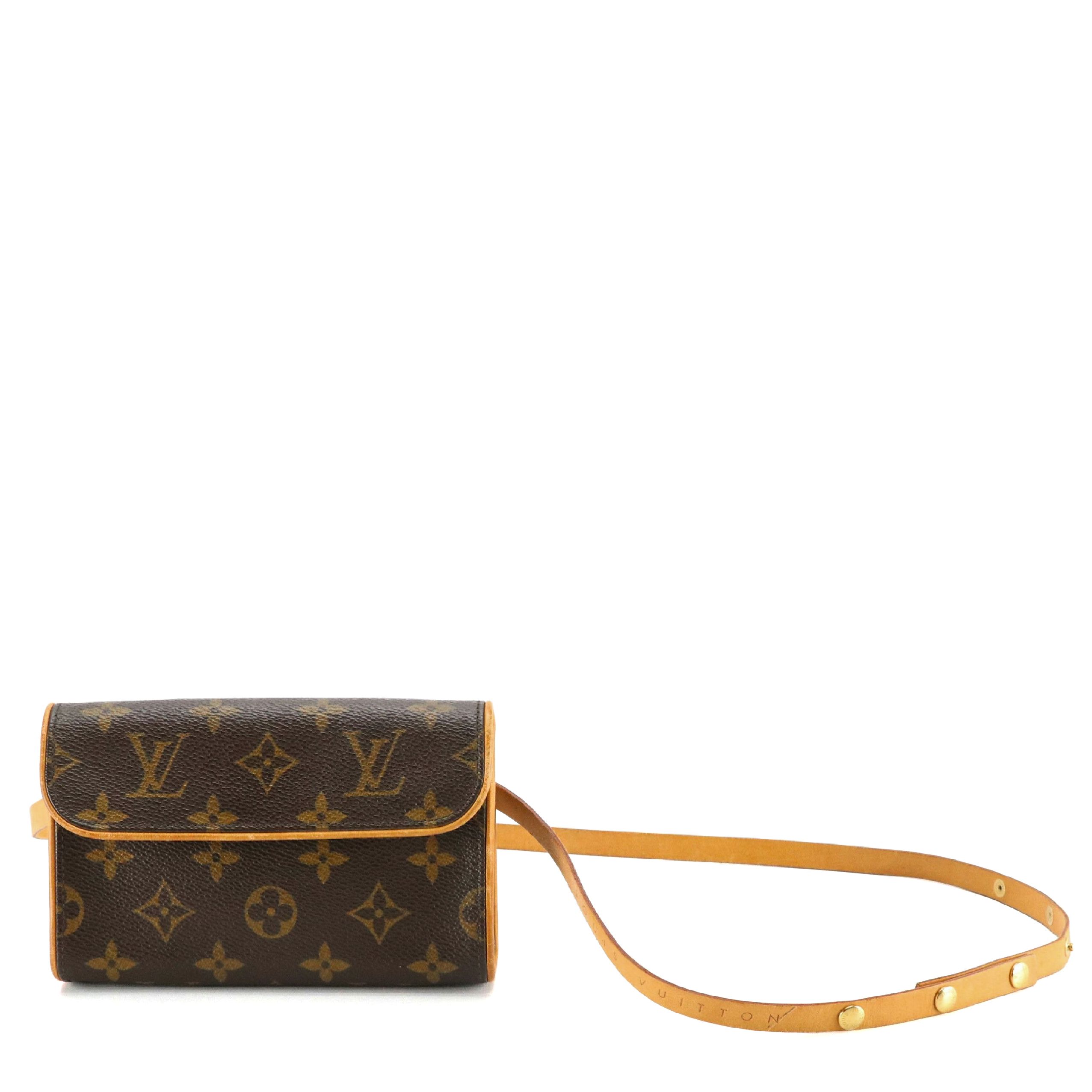 Louis Vuitton Pochette Florentine Waist Bag in Monogram Canvas and Vachetta Trim