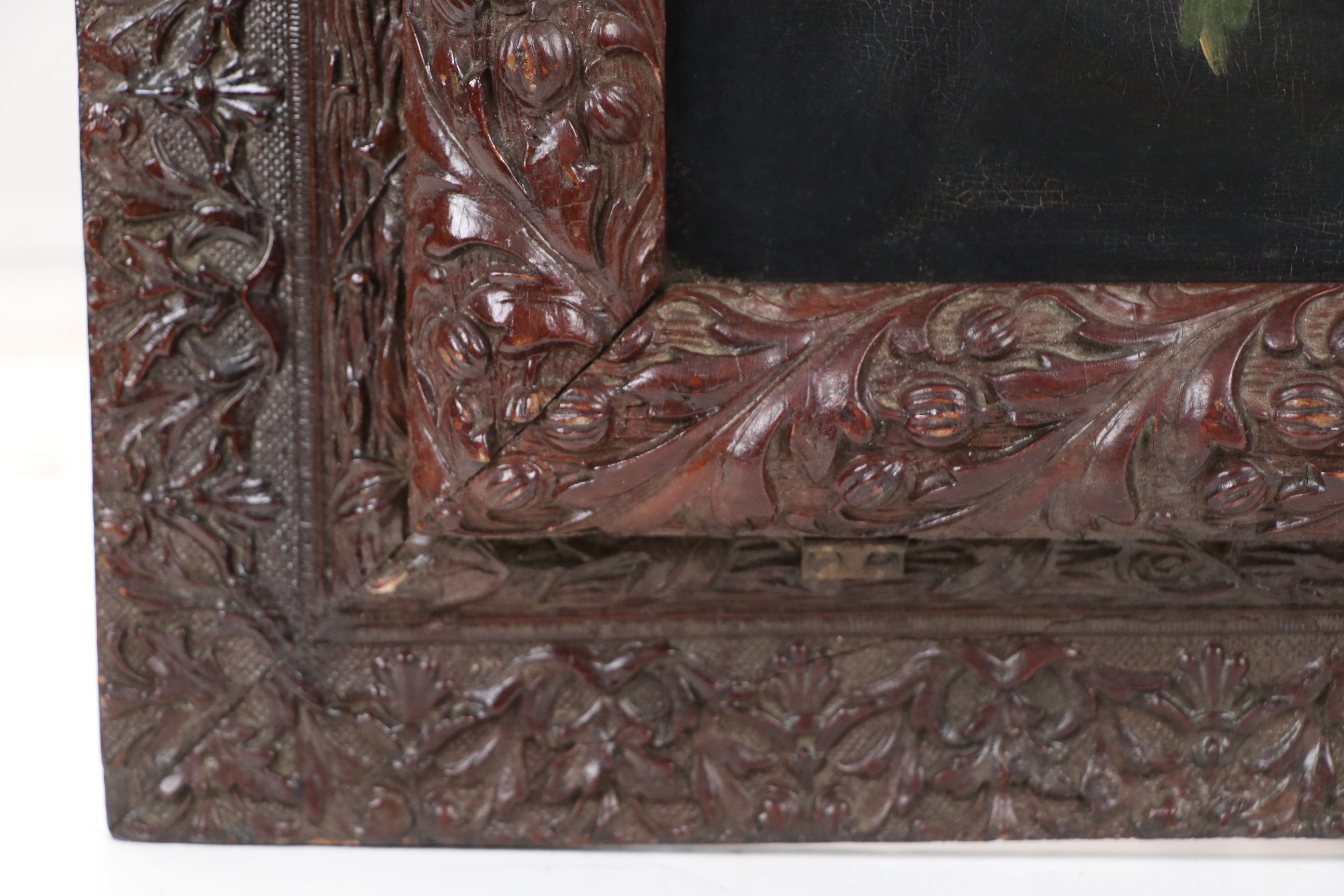 Victorian Hobbyist Oil Painting of Strawberries, Circa 1900