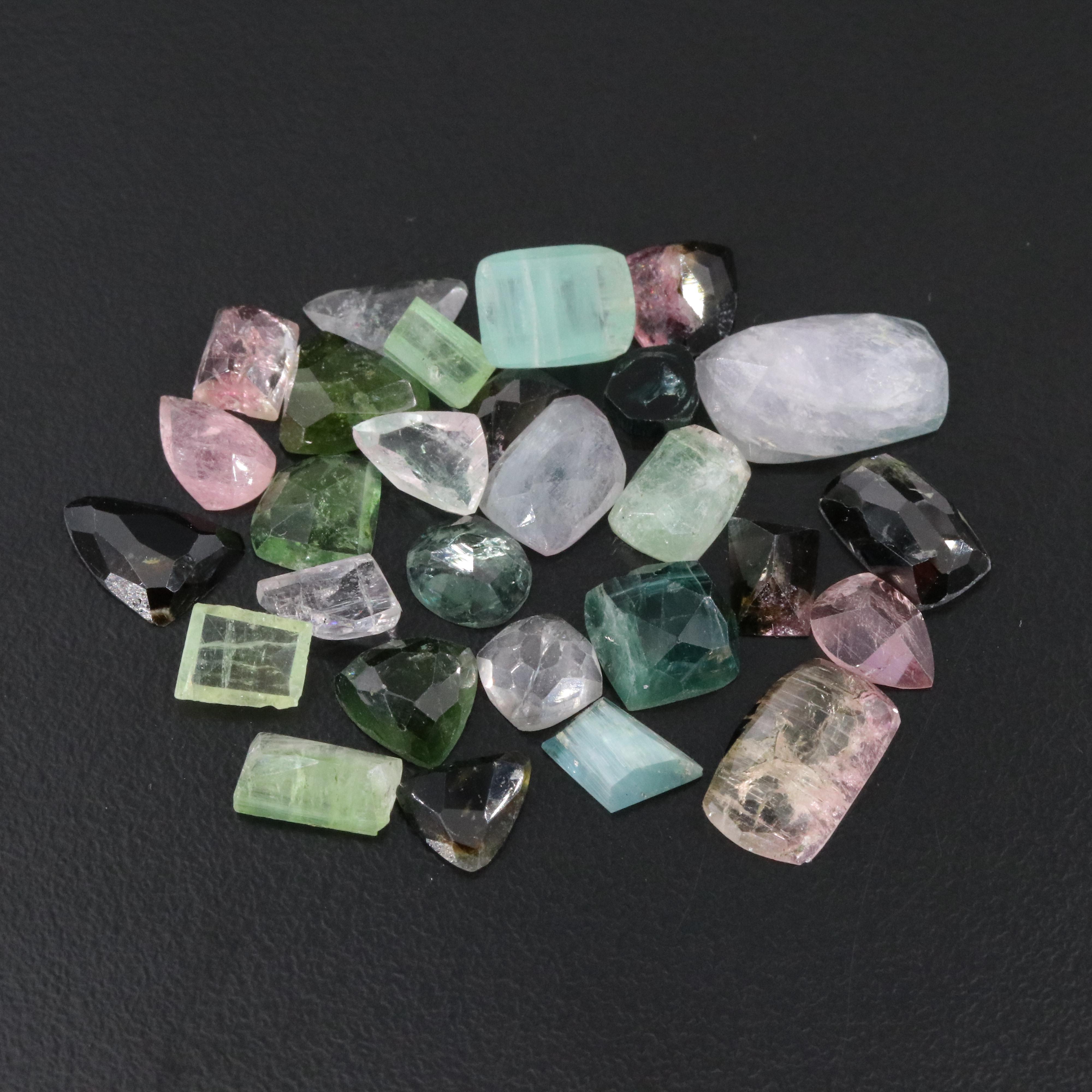Loose 47.98 CTW Tourmaline Lot