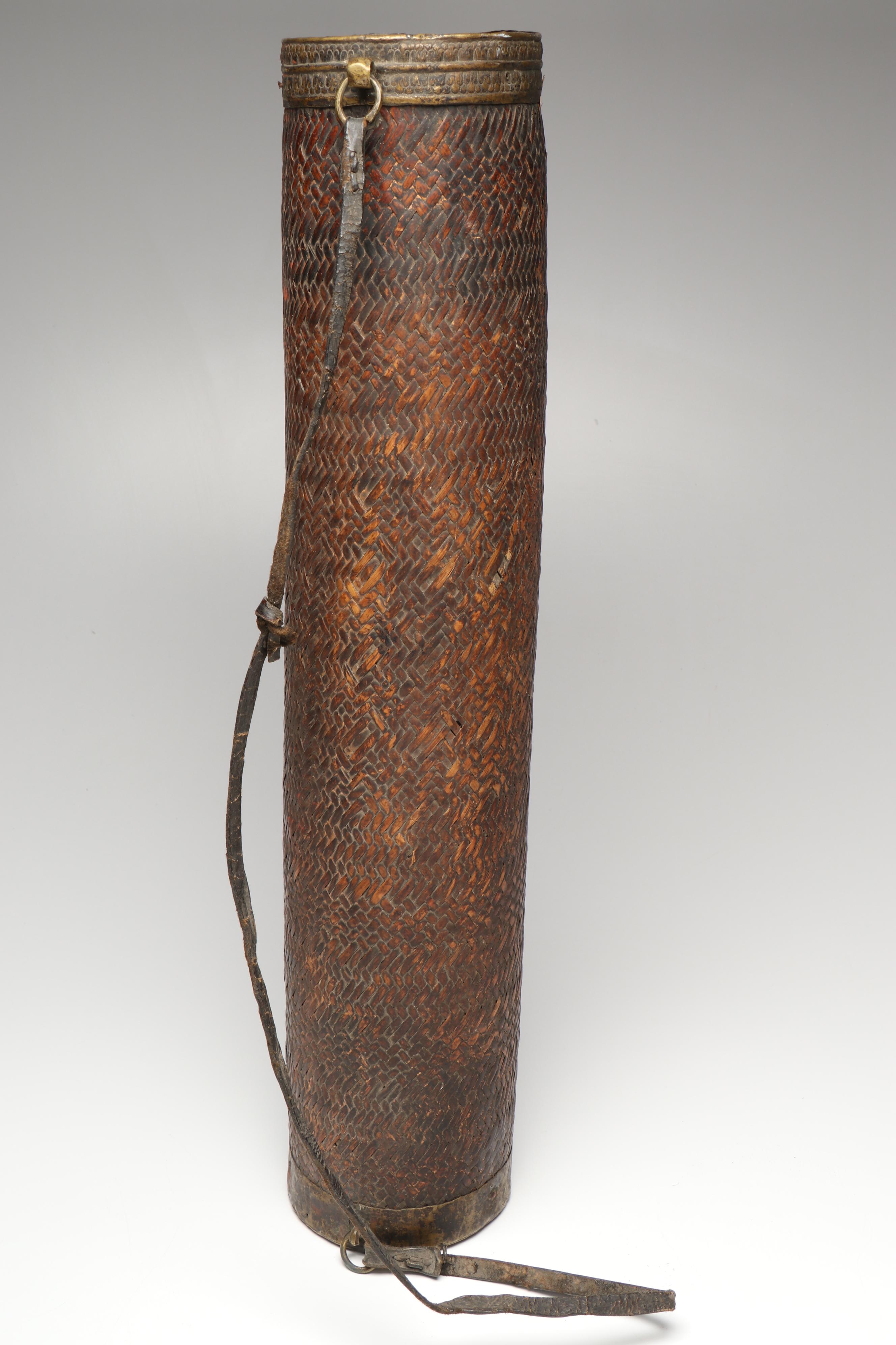 Bhutanese Bamboo Rice Alcohol (Chang) Carriers, Early 20th Century