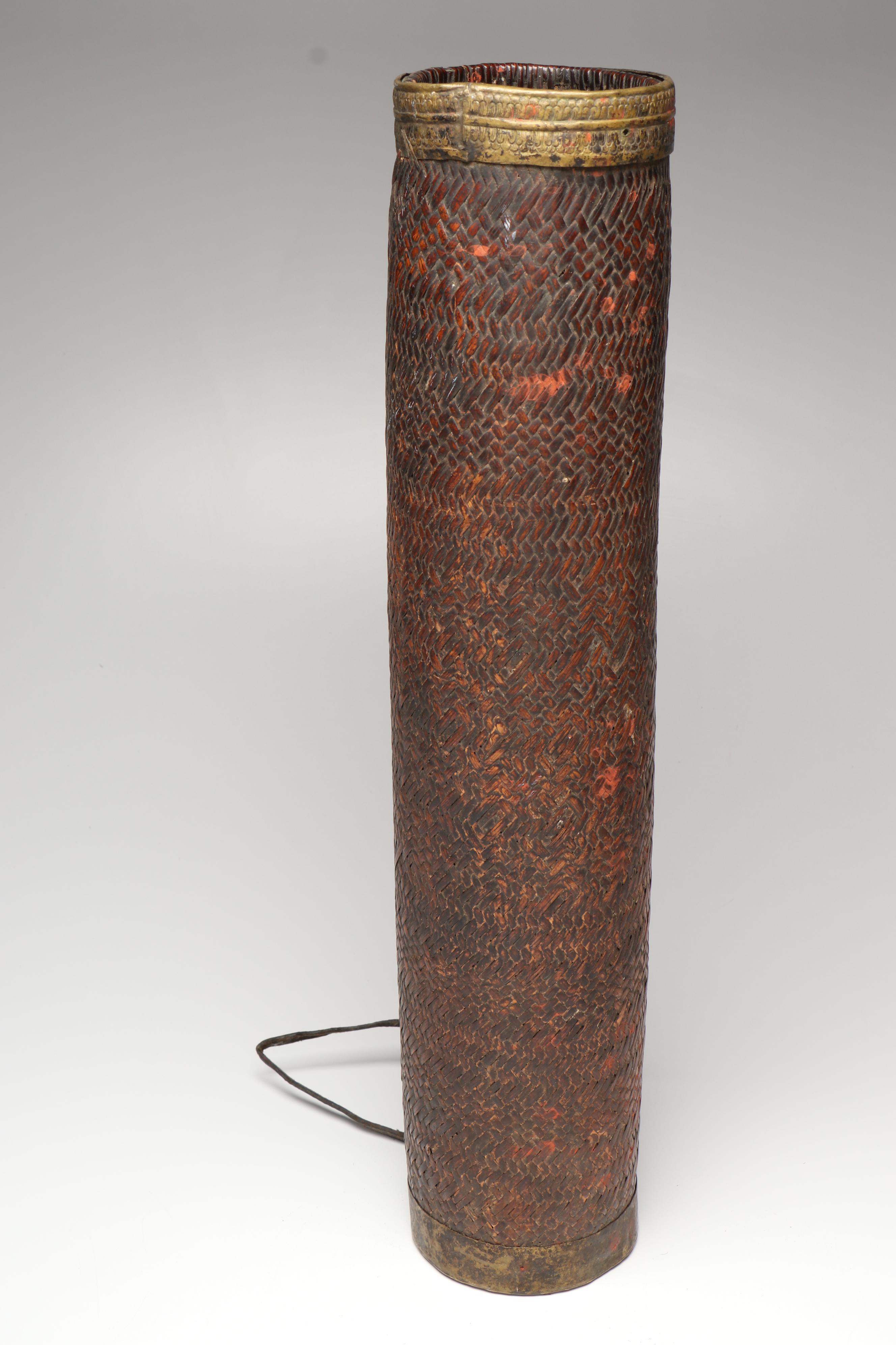 Bhutanese Bamboo Rice Alcohol (Chang) Carriers, Early 20th Century