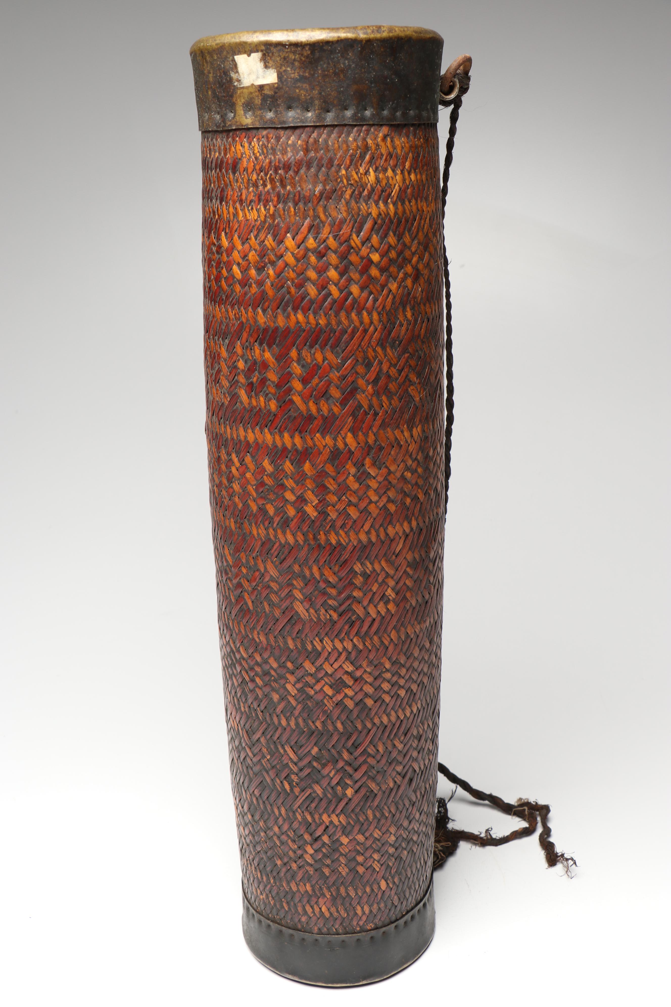 Bhutanese Bamboo Rice Alcohol (Chang) Carriers, Early 20th Century