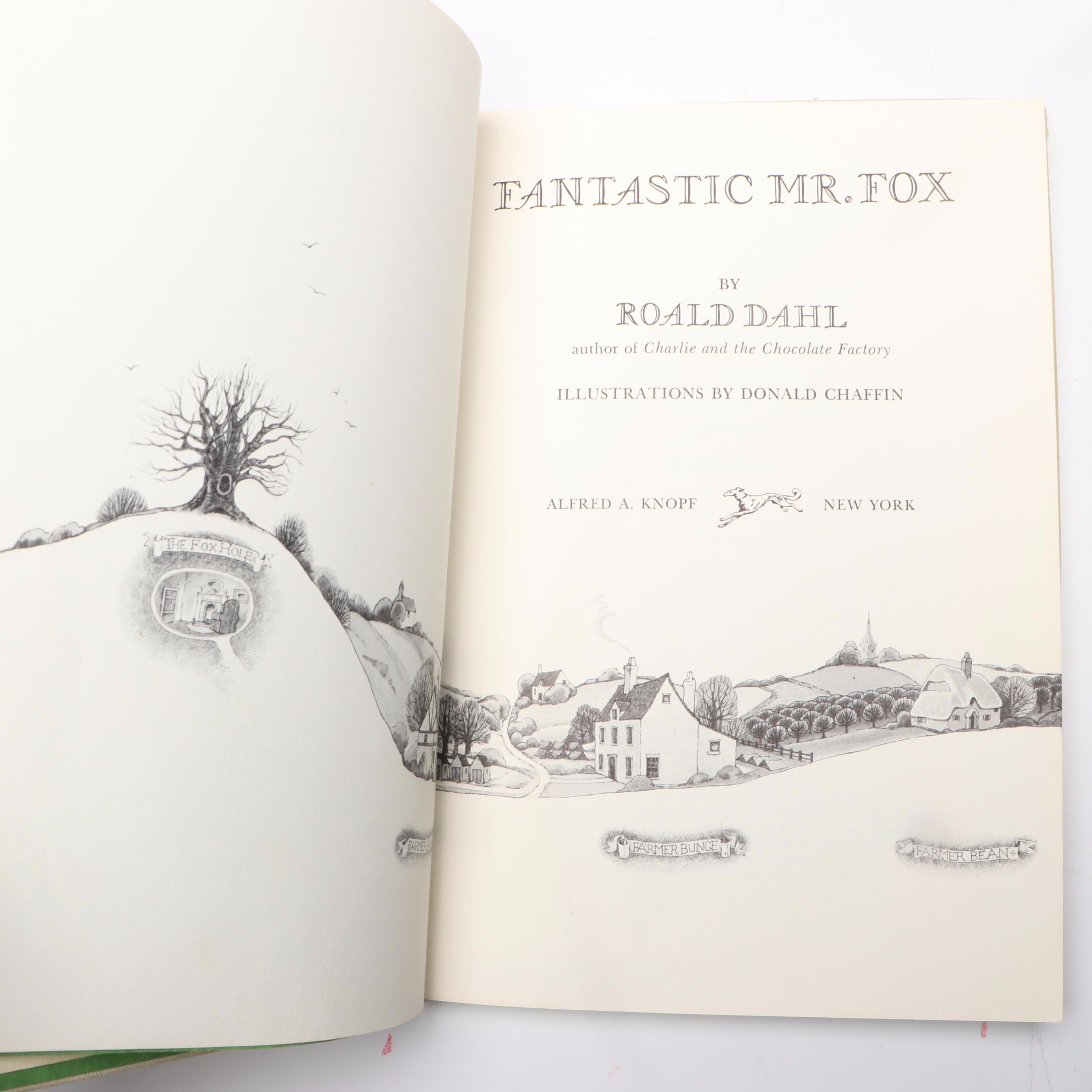 First Edition "Fantastic Mr. Fox" by Roald Dahl, 1970