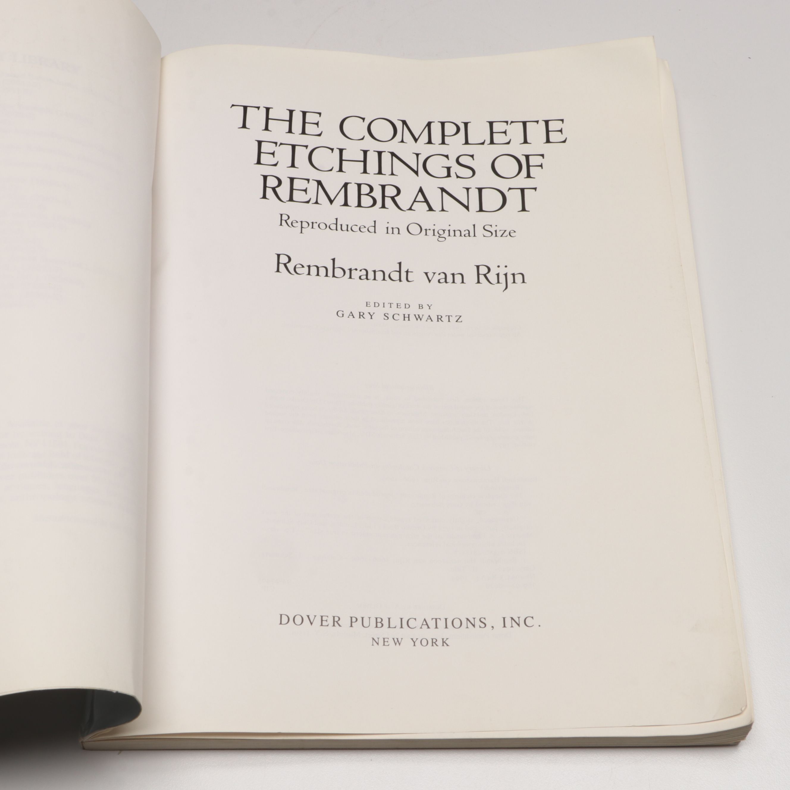 "The Complete Etchings of Rembrandt" with Art Auction Books and Encyclopedias
