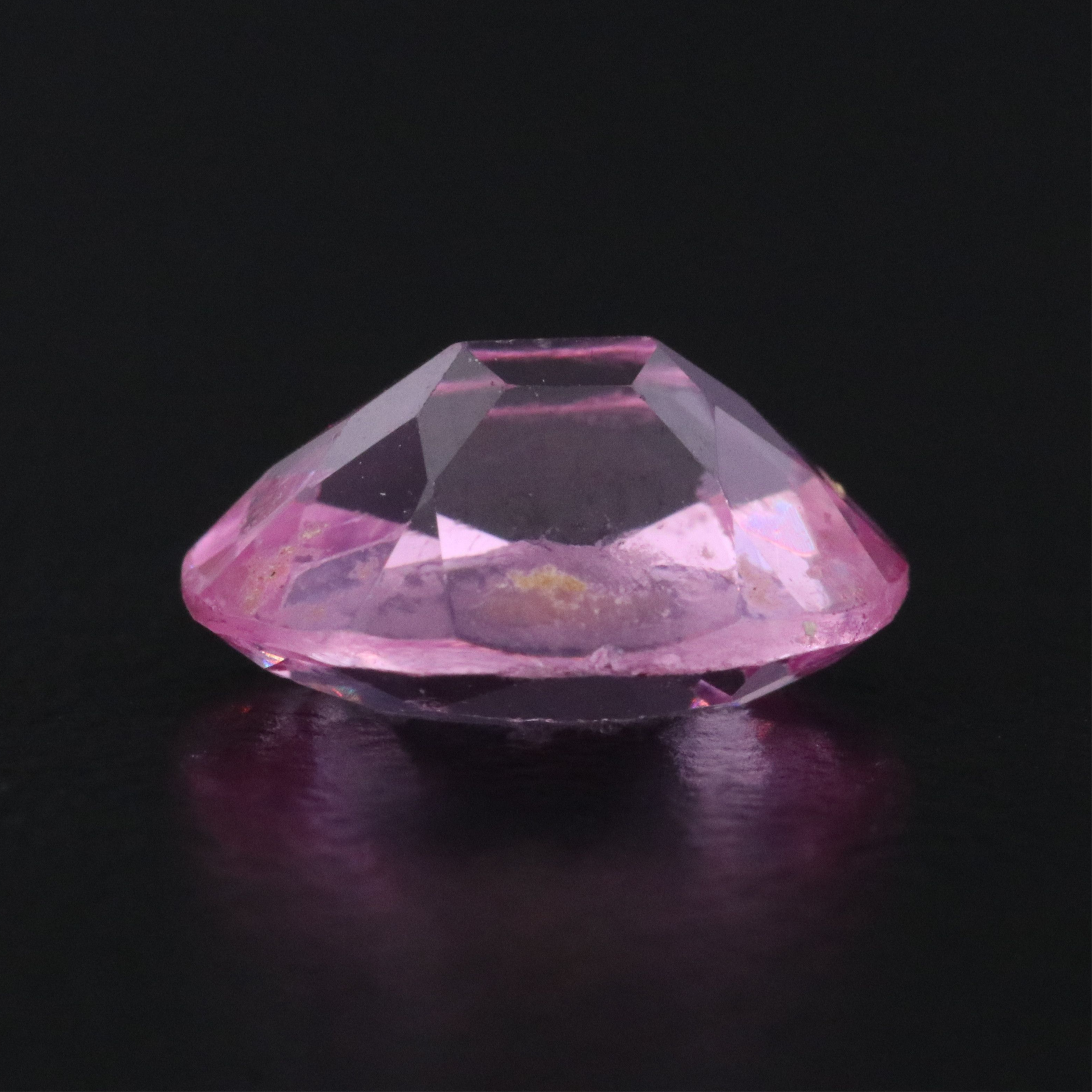 Loose 3.39 CT Lab Grown Pink Sapphire