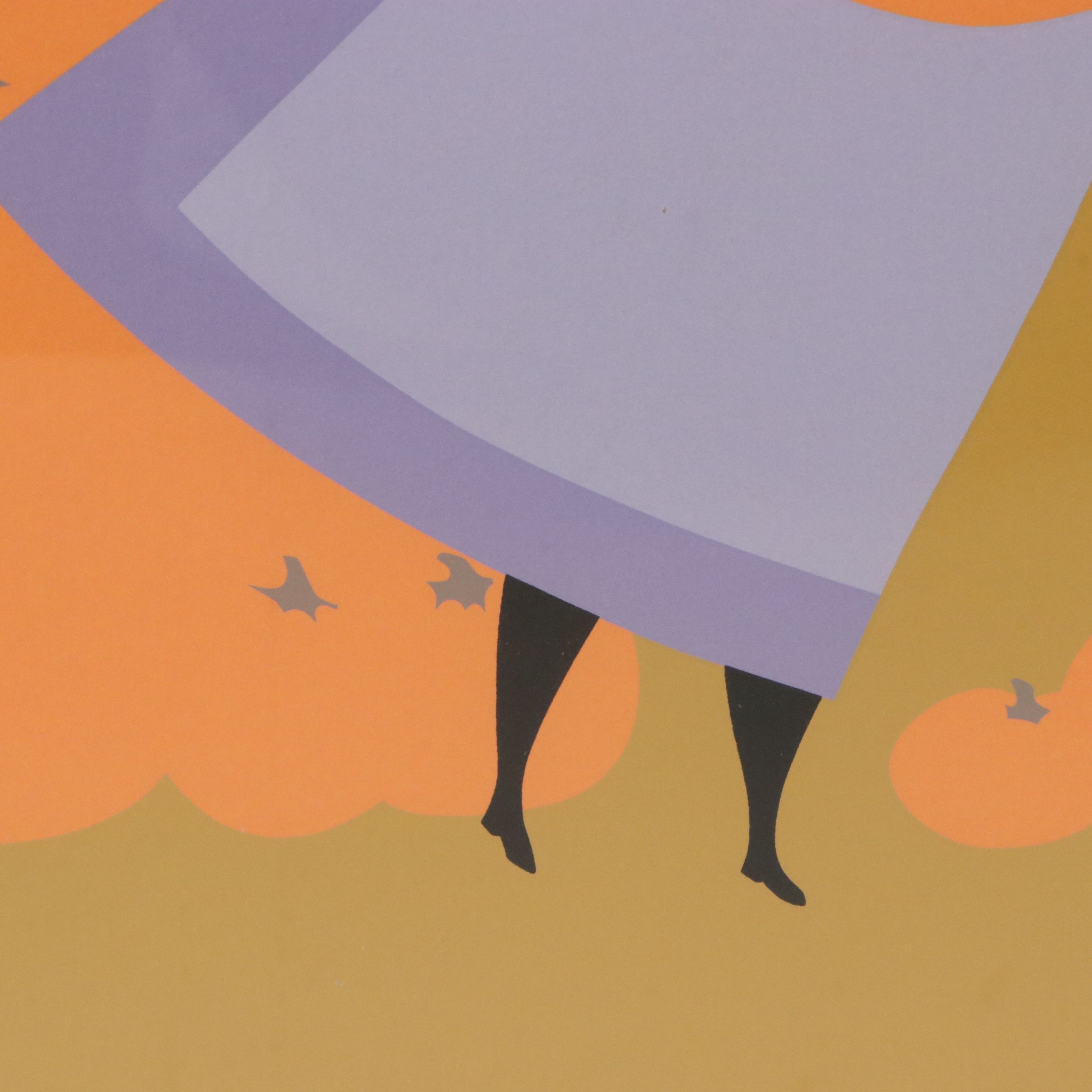 Peggy Stewart Serigraph "Pumpkin Harvest"