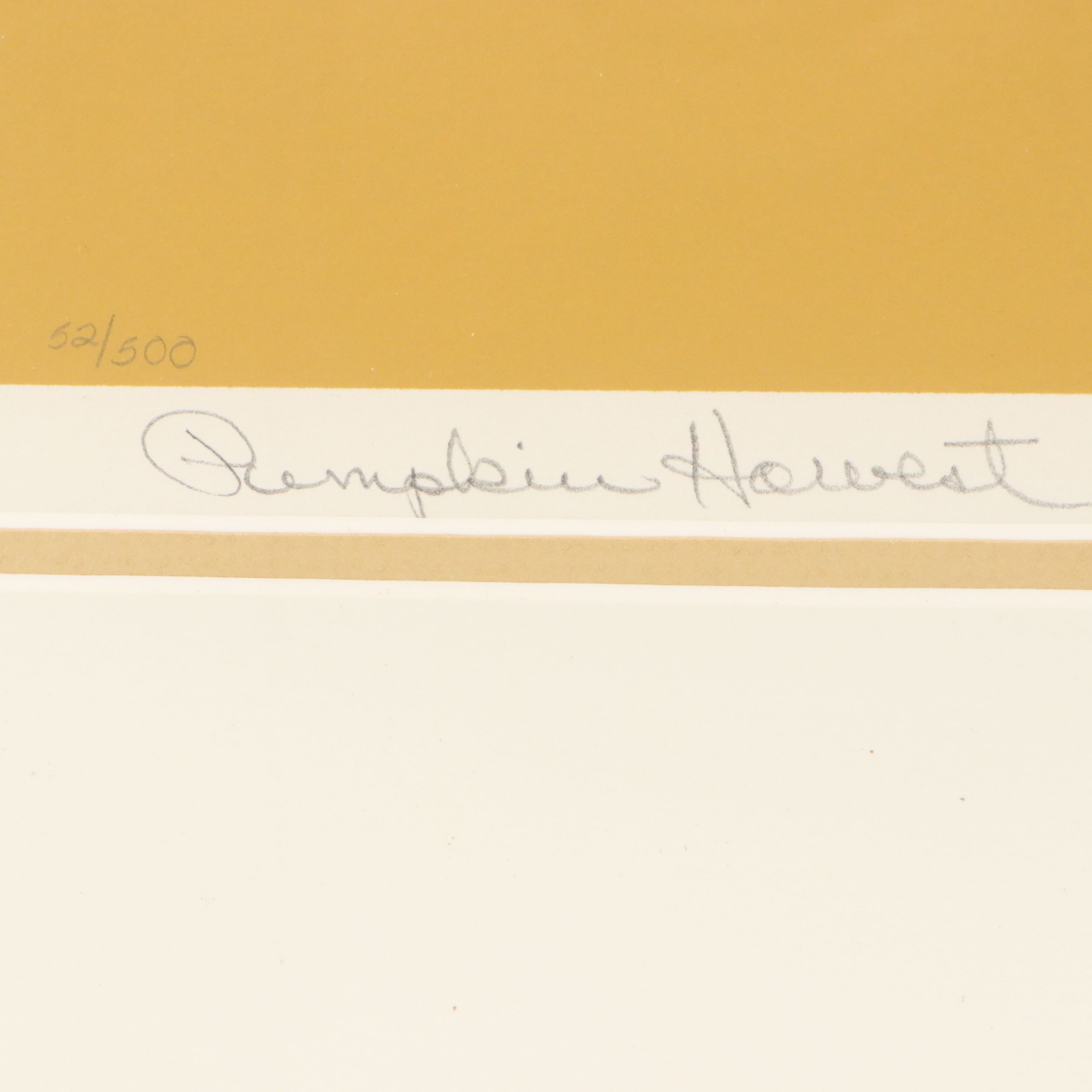 Peggy Stewart Serigraph "Pumpkin Harvest"