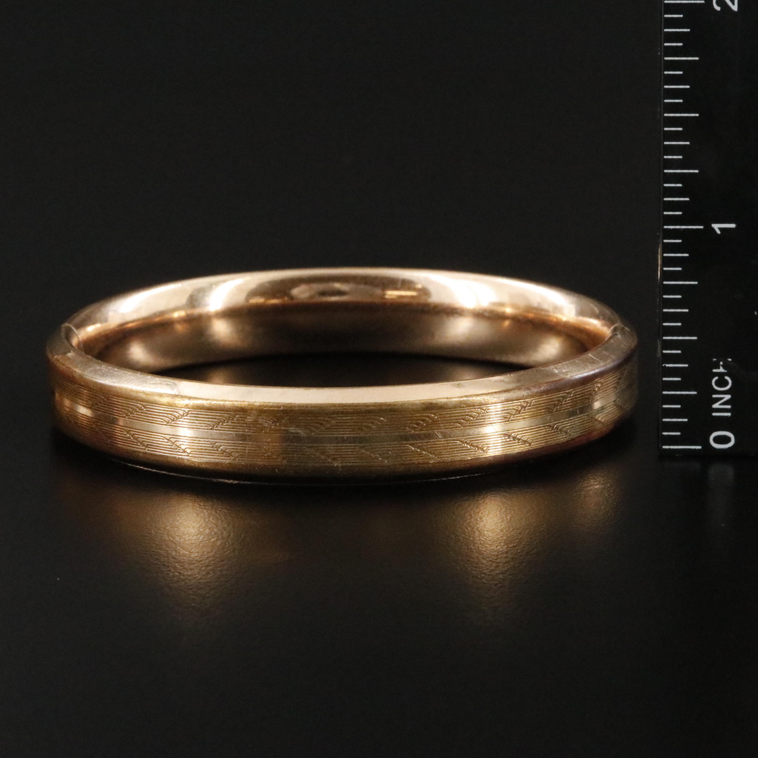 Vintage Etched Bracelet Collection Including Enamel