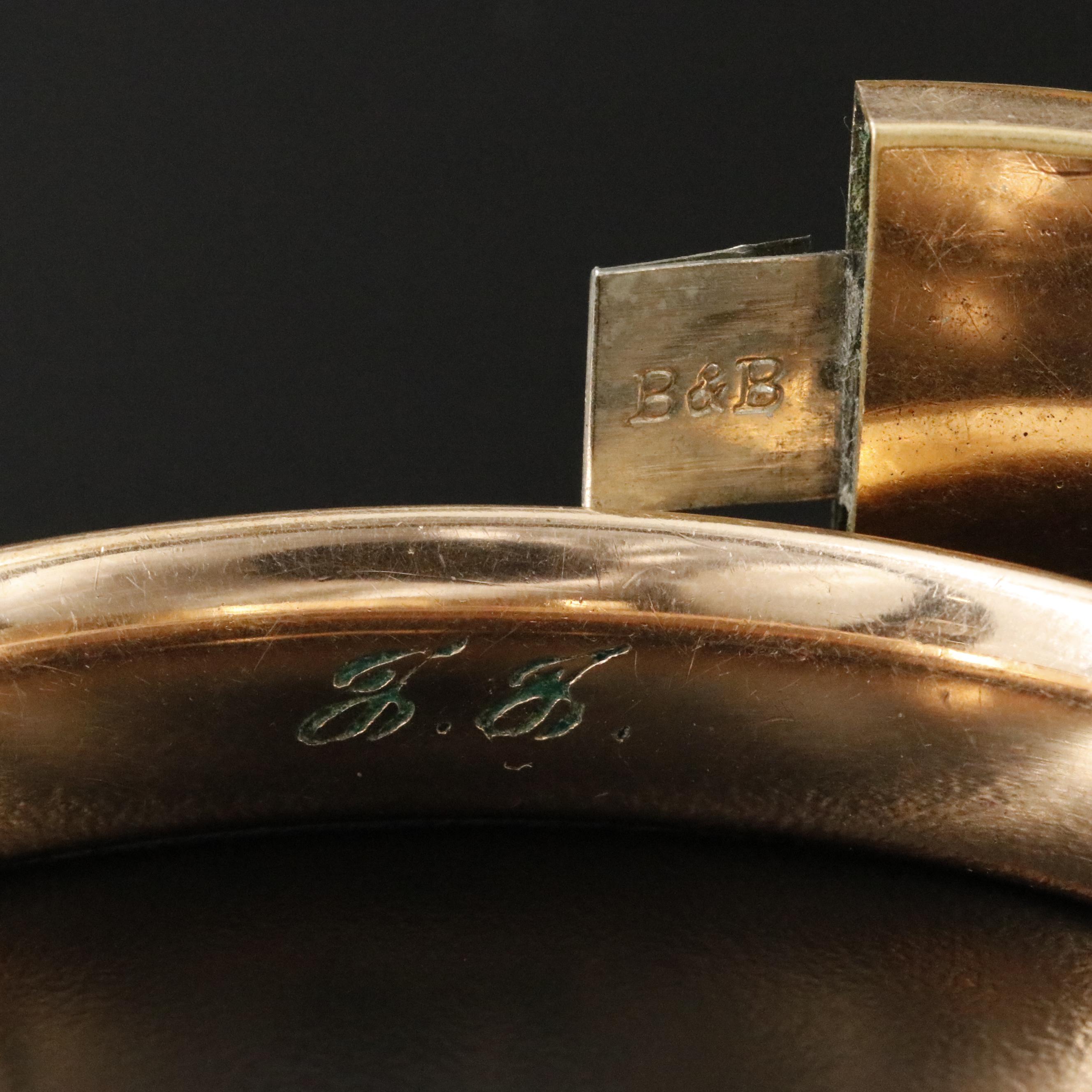 Vintage Etched Bracelet Collection Including Enamel