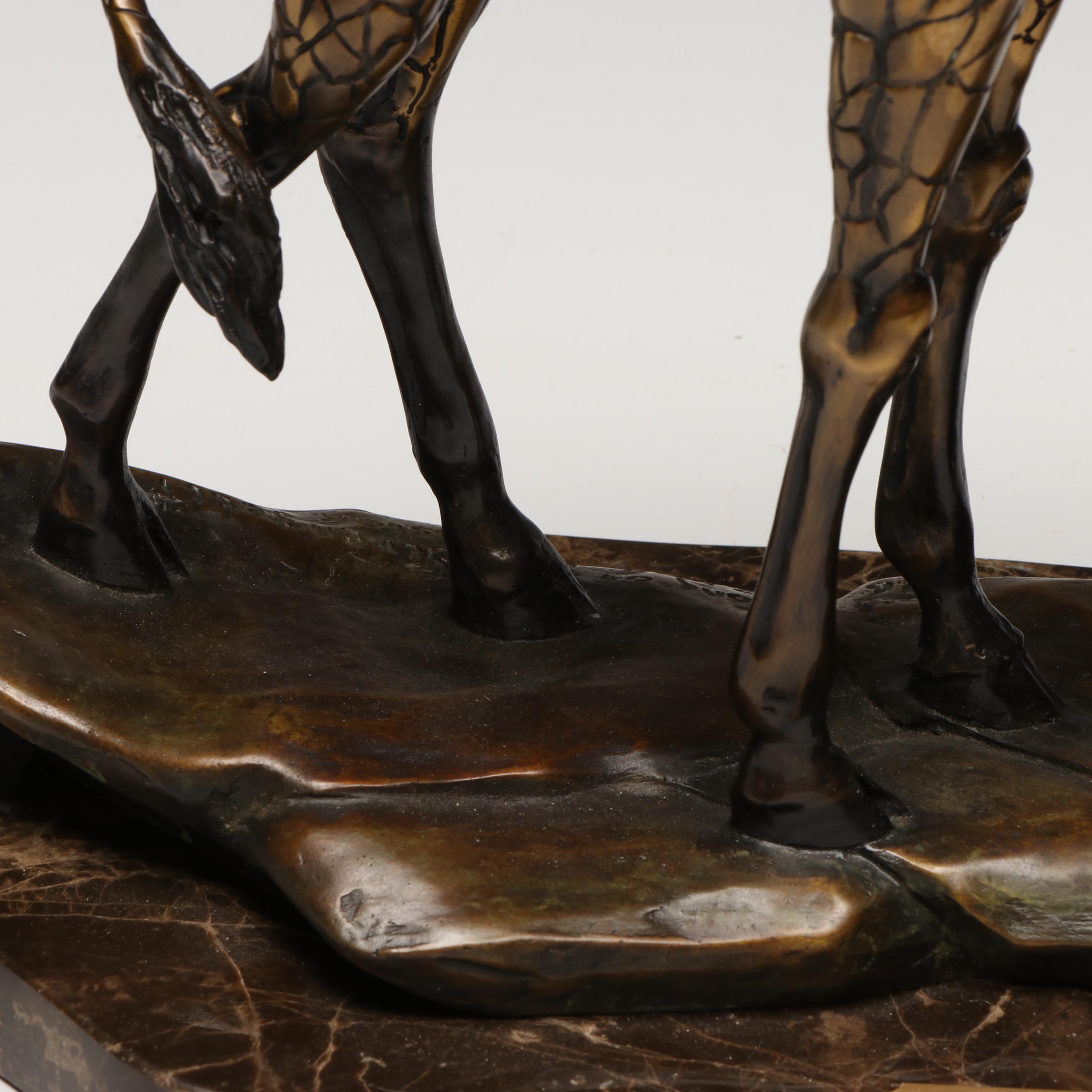 Ben Foster "Song of the Serengeti" Bronze on Marble Base Statue, 2009