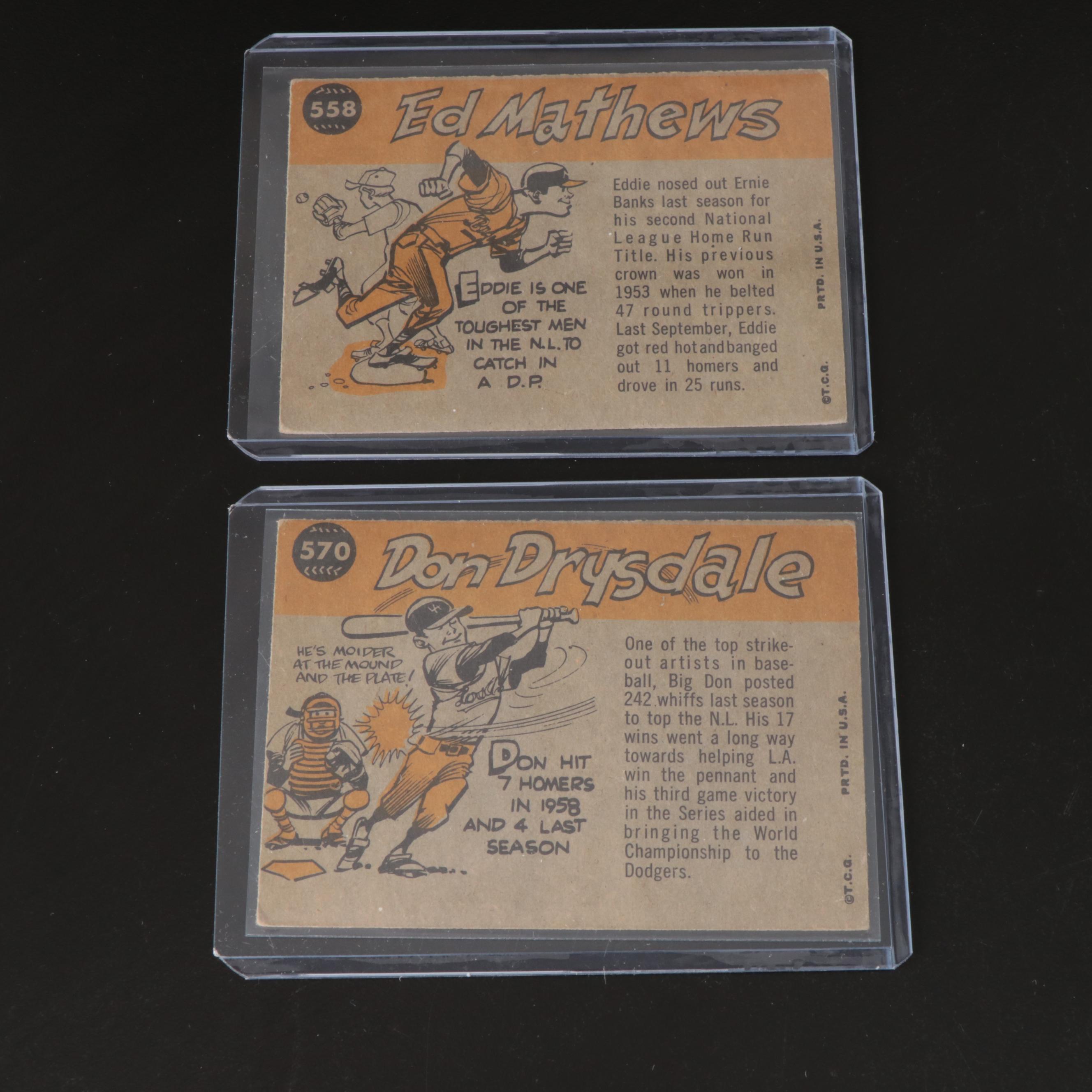 Topps Baseball Cards Featuring Jim Kaat Rookie and More, 1960-1961