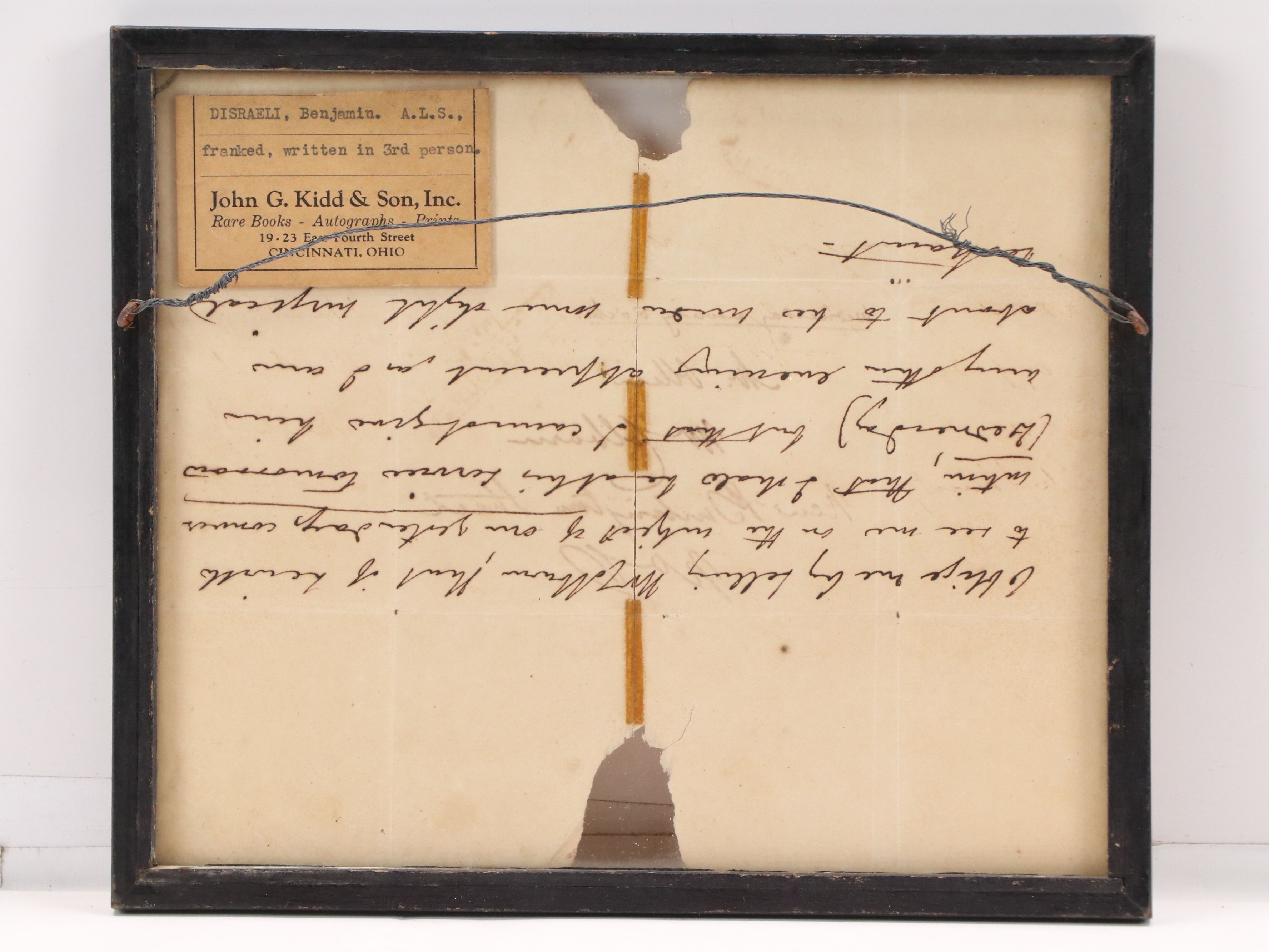Photograph and Letters of Benjamin Cardozo