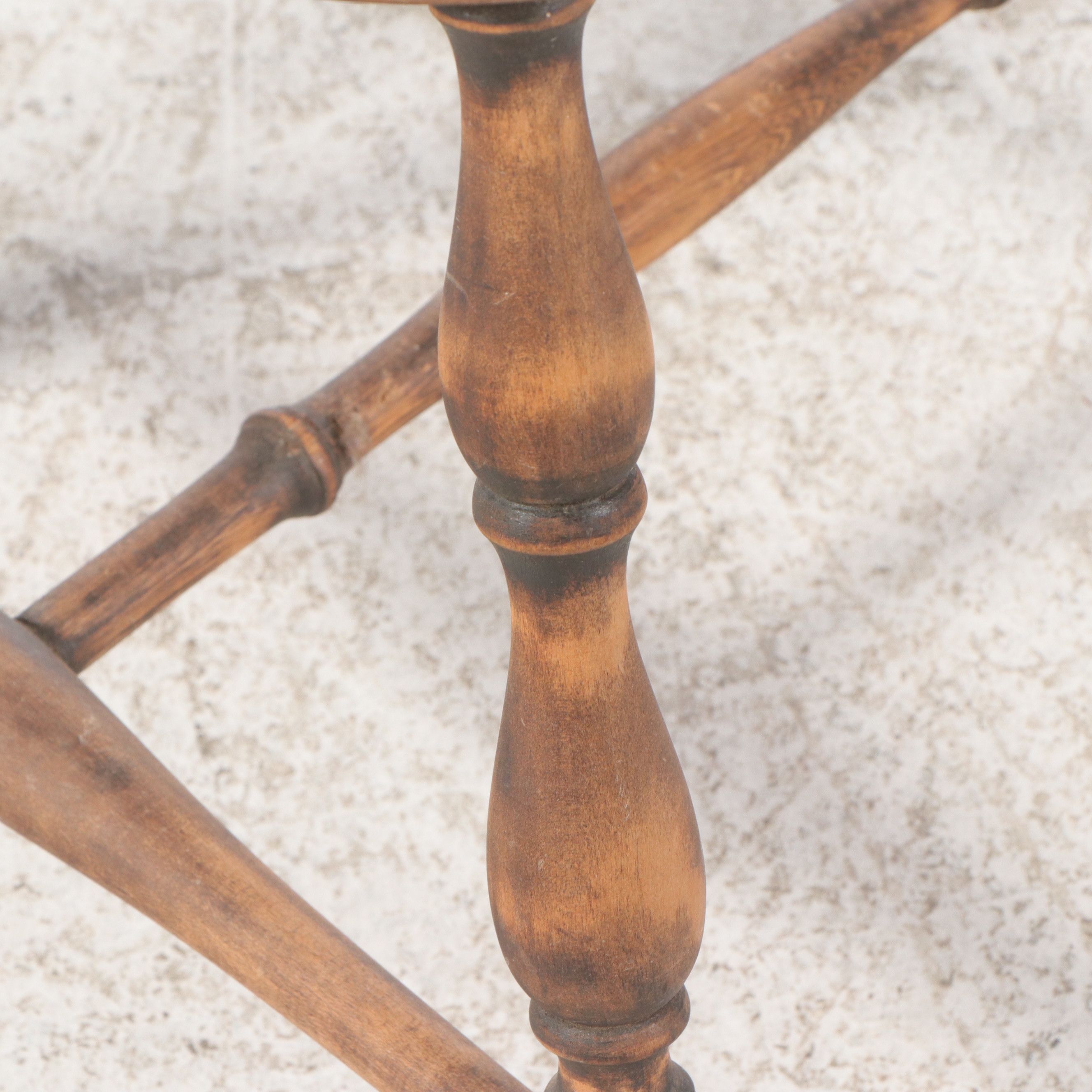 Victorian English Style Wooden and Cane Windsor Chair, 19th Century