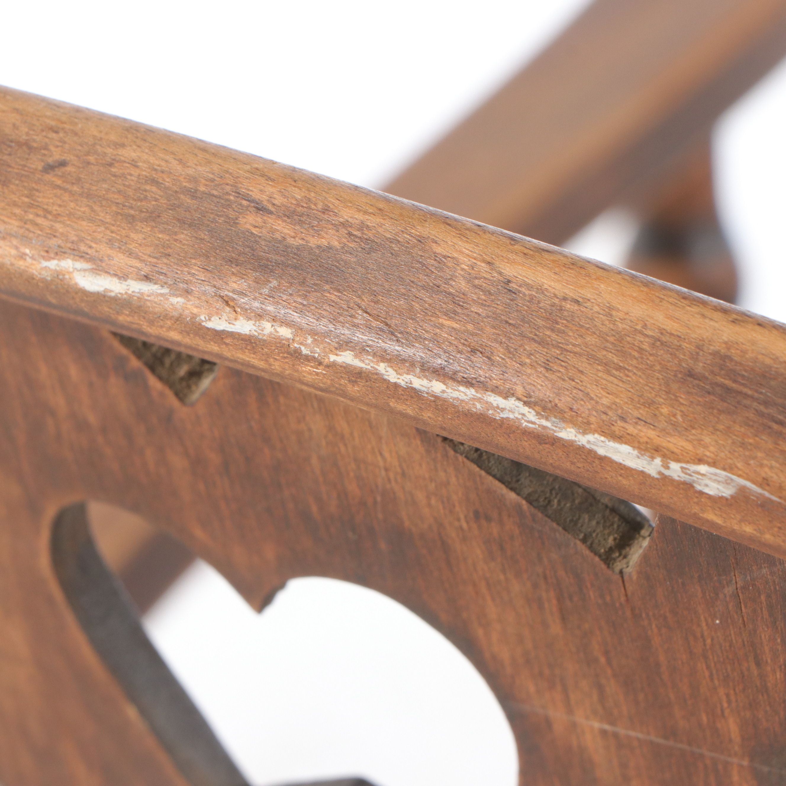 Victorian English Style Wooden and Cane Windsor Chair, 19th Century