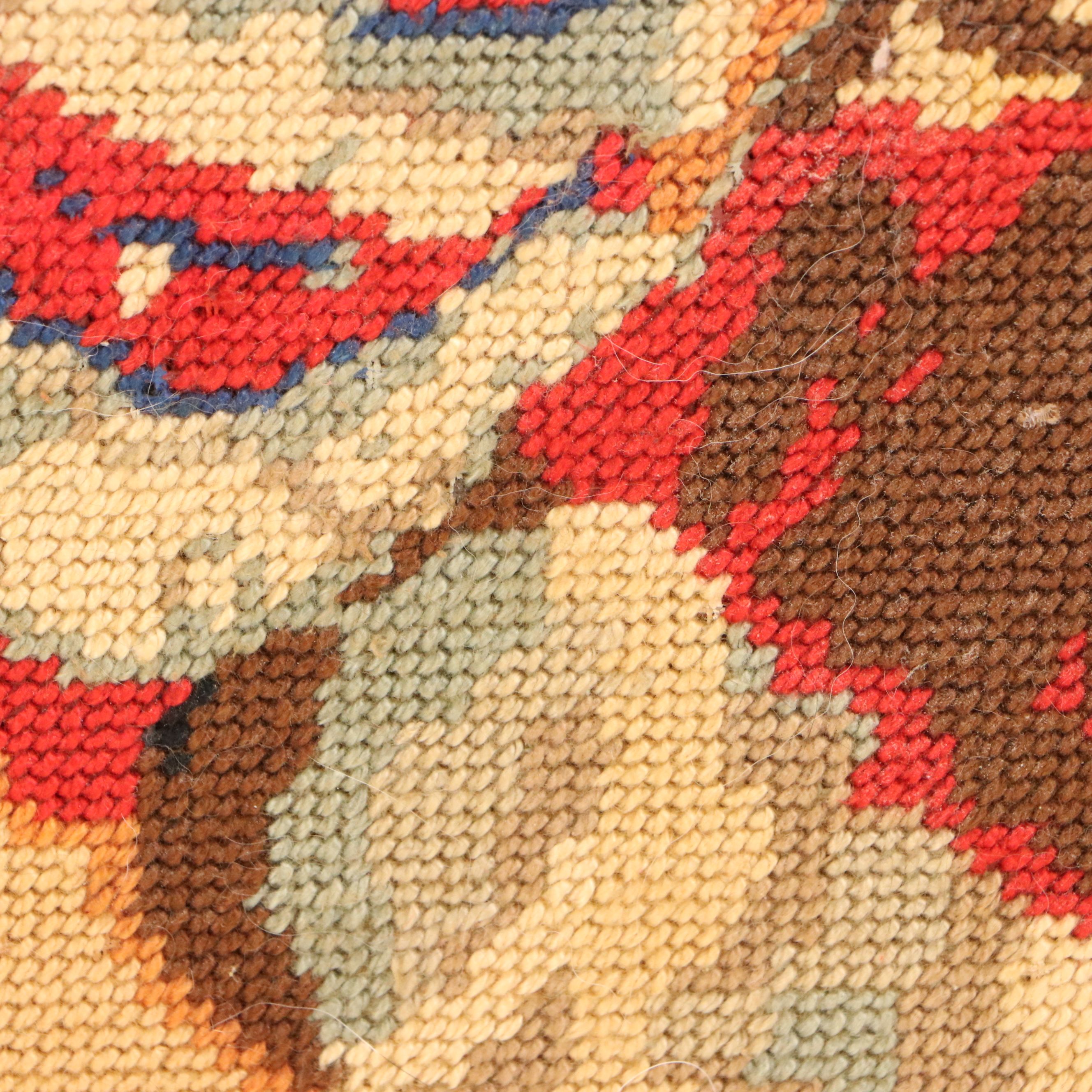 Needlepoint Embroidery of Smiling Clown, Circa 1970