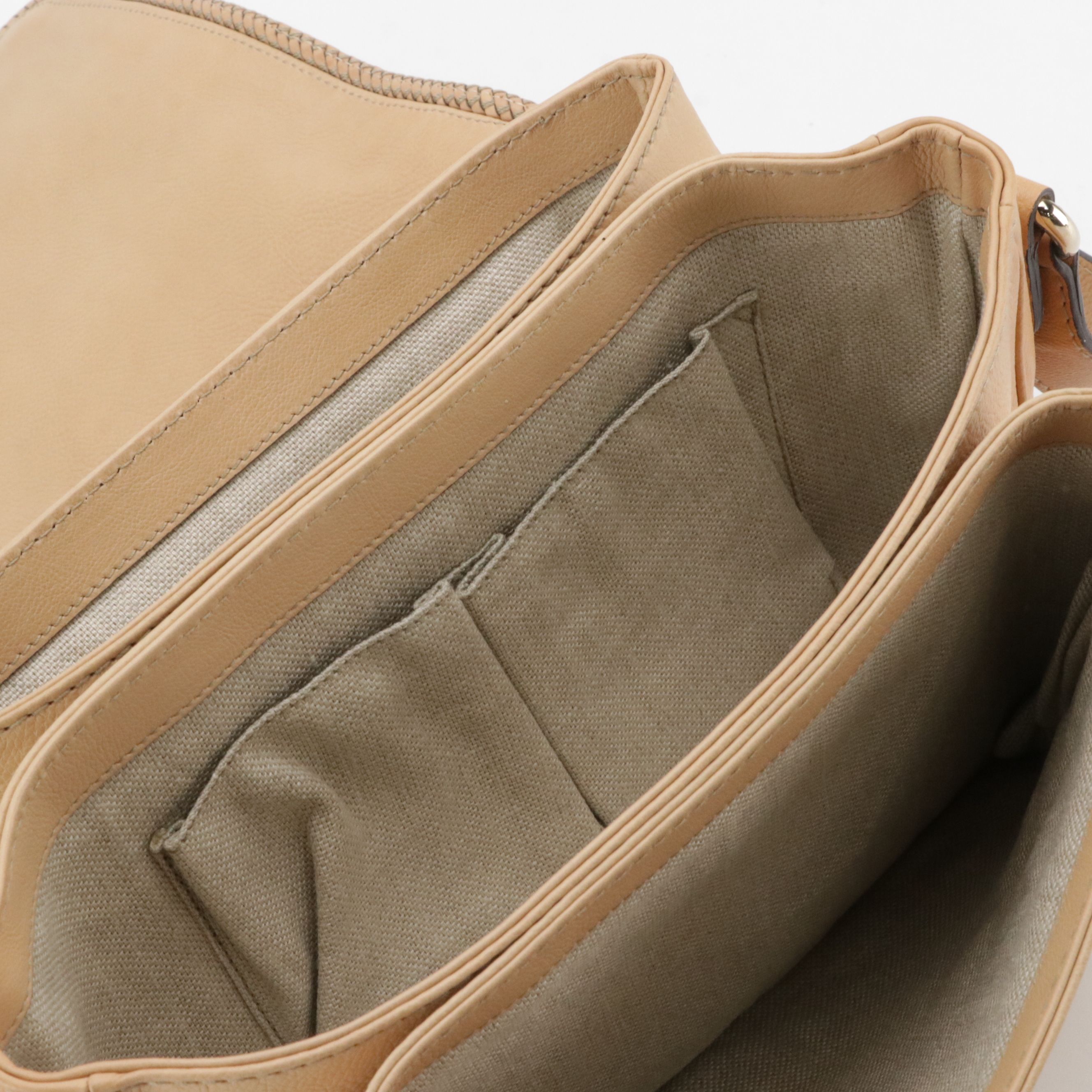 Gucci Marrakech Flap Messenger Bag in Zebra Print Pony Hair and Beige Leather