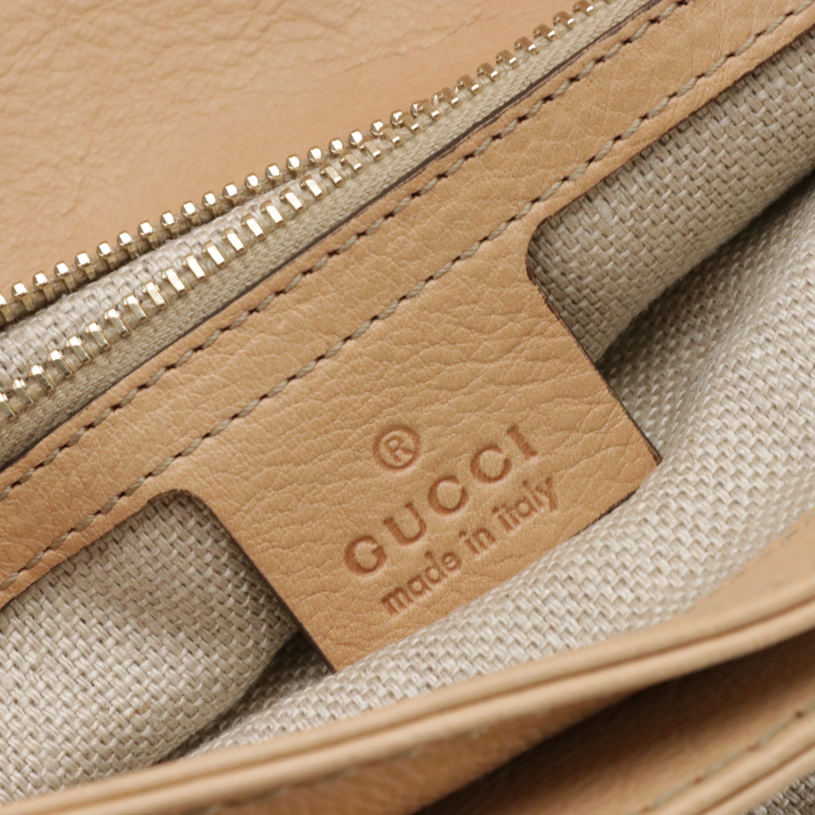 Gucci Marrakech Flap Messenger Bag in Zebra Print Pony Hair and Beige Leather