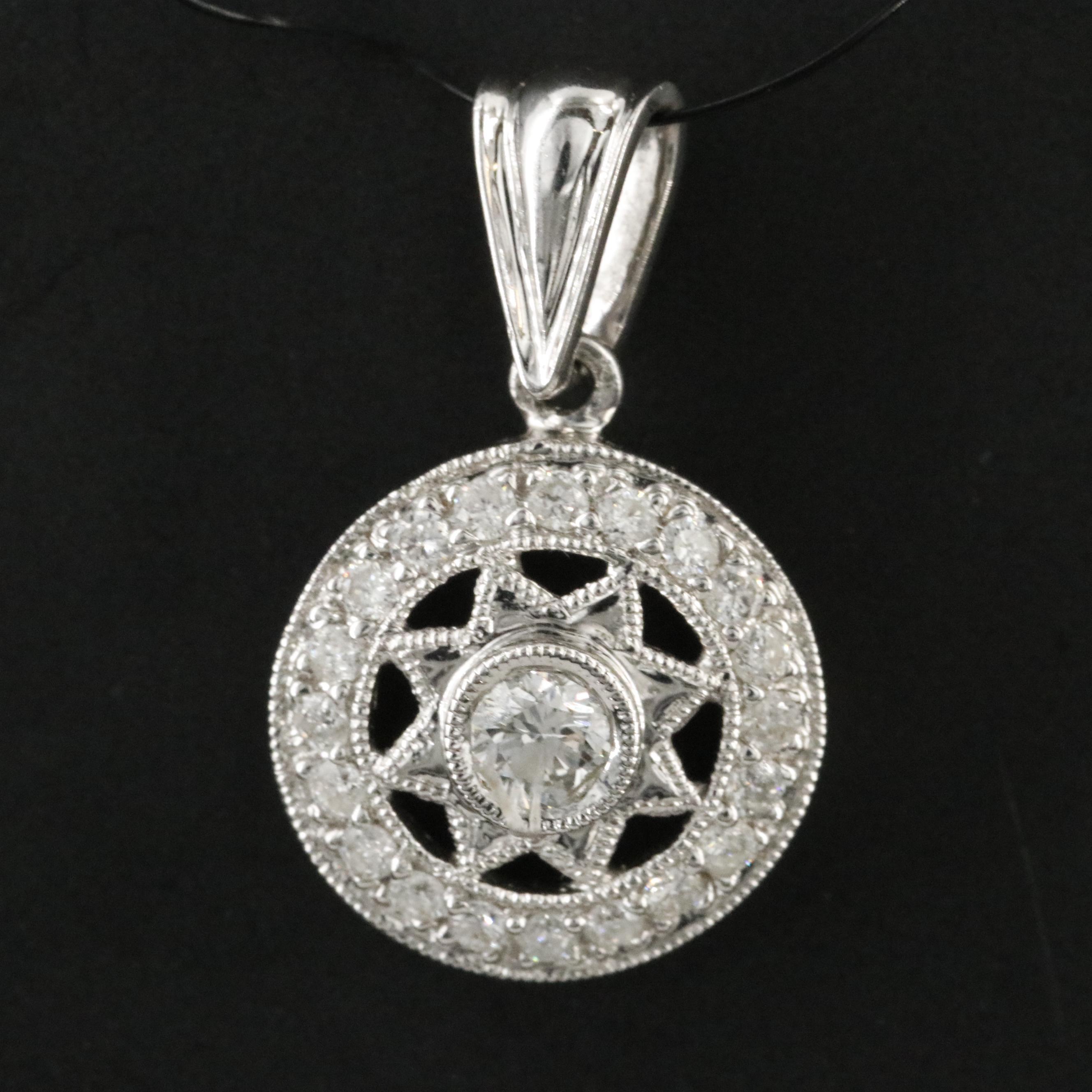 18K 0.34 CTW Diamond Pendant