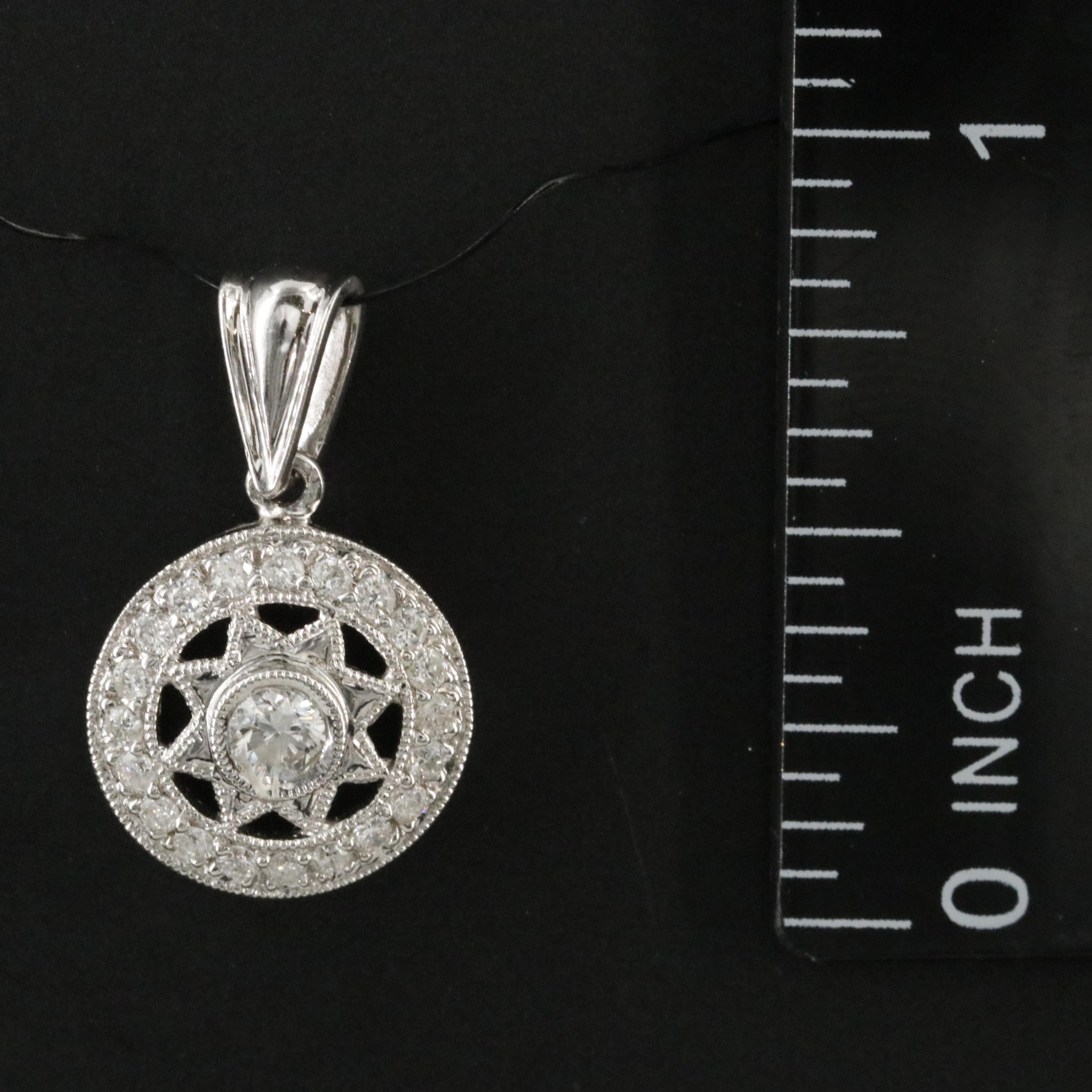 18K 0.34 CTW Diamond Pendant