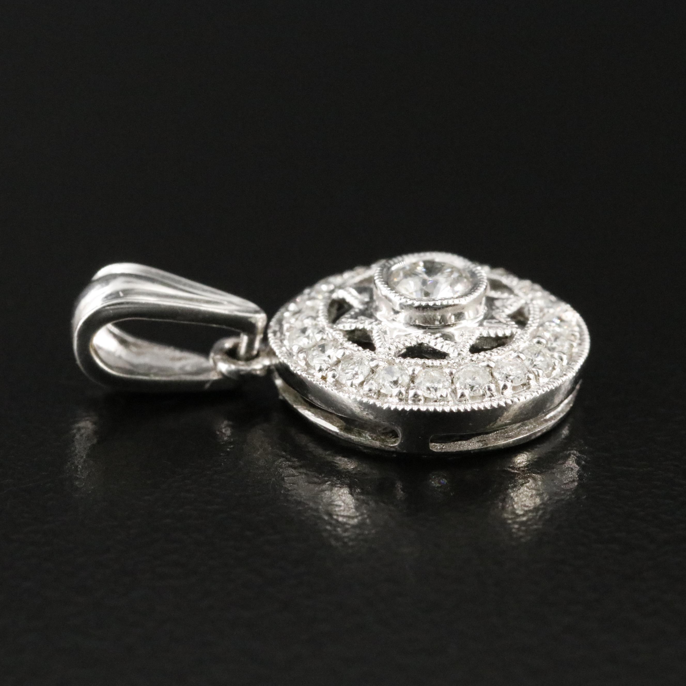 18K 0.34 CTW Diamond Pendant