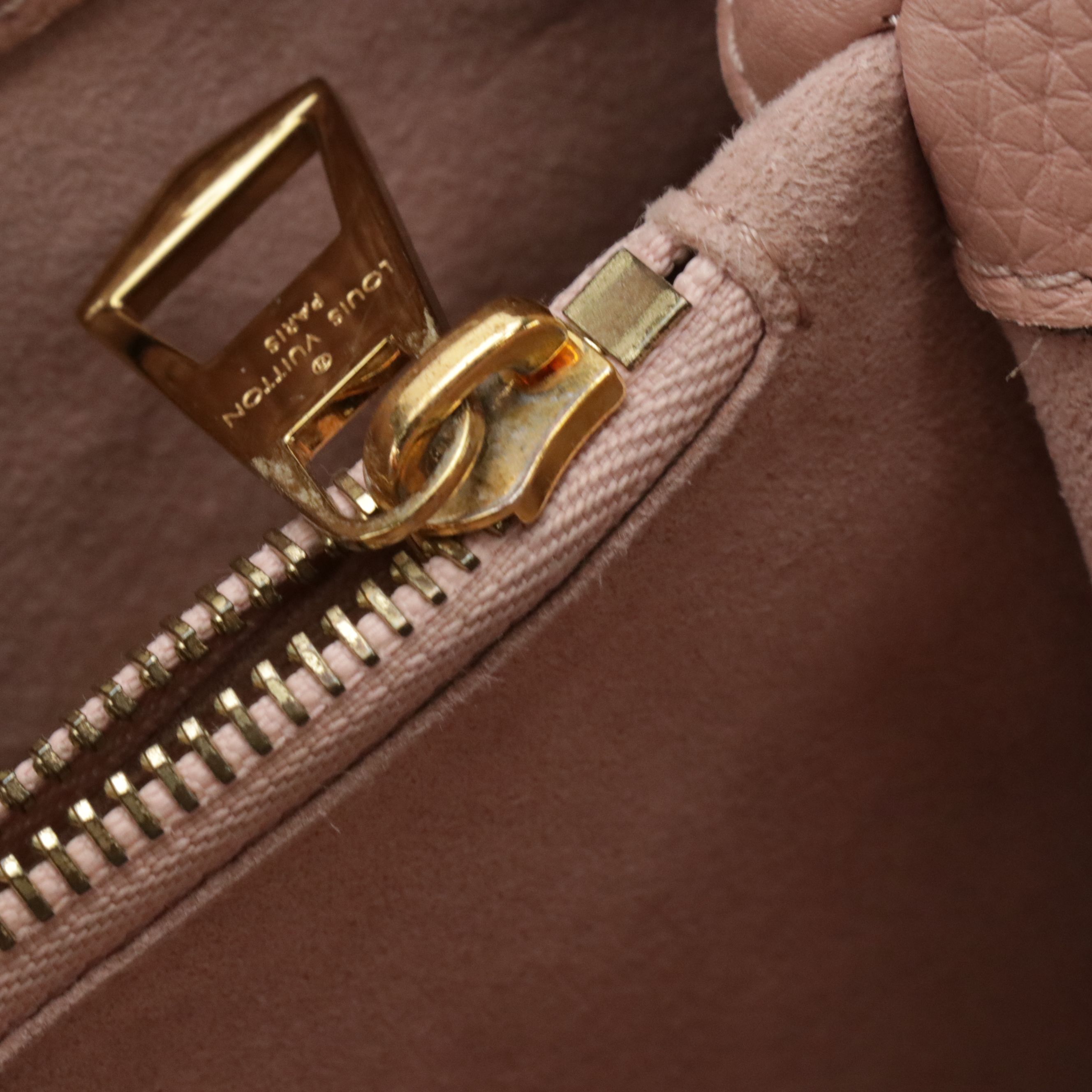 Louis Vuitton Brittany Bag in Damier Ebene Canvas and Magnolia Taurillon Leather