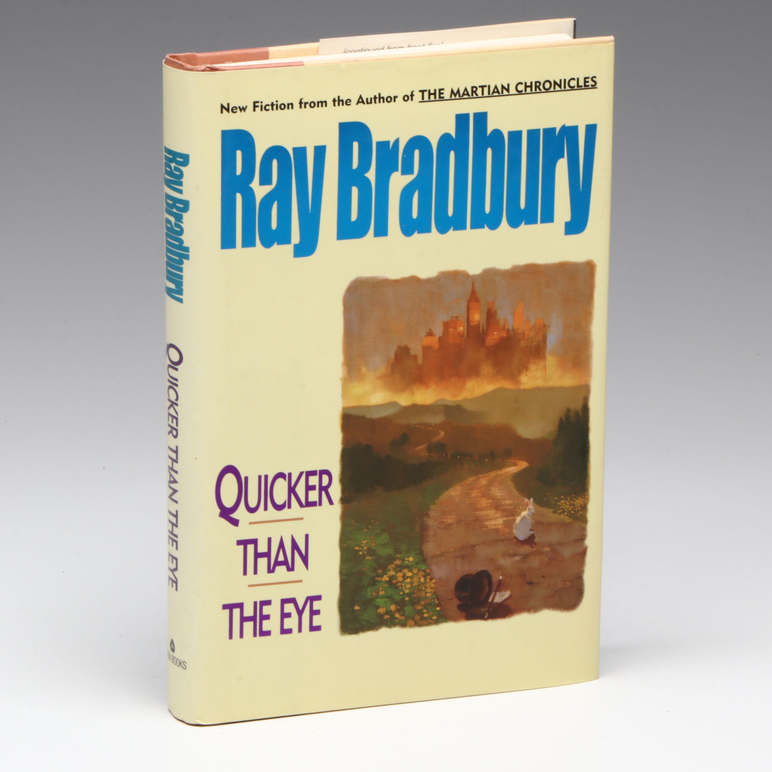 Signed First Edition "Quicker Than the Eye" by Ray Bradbury