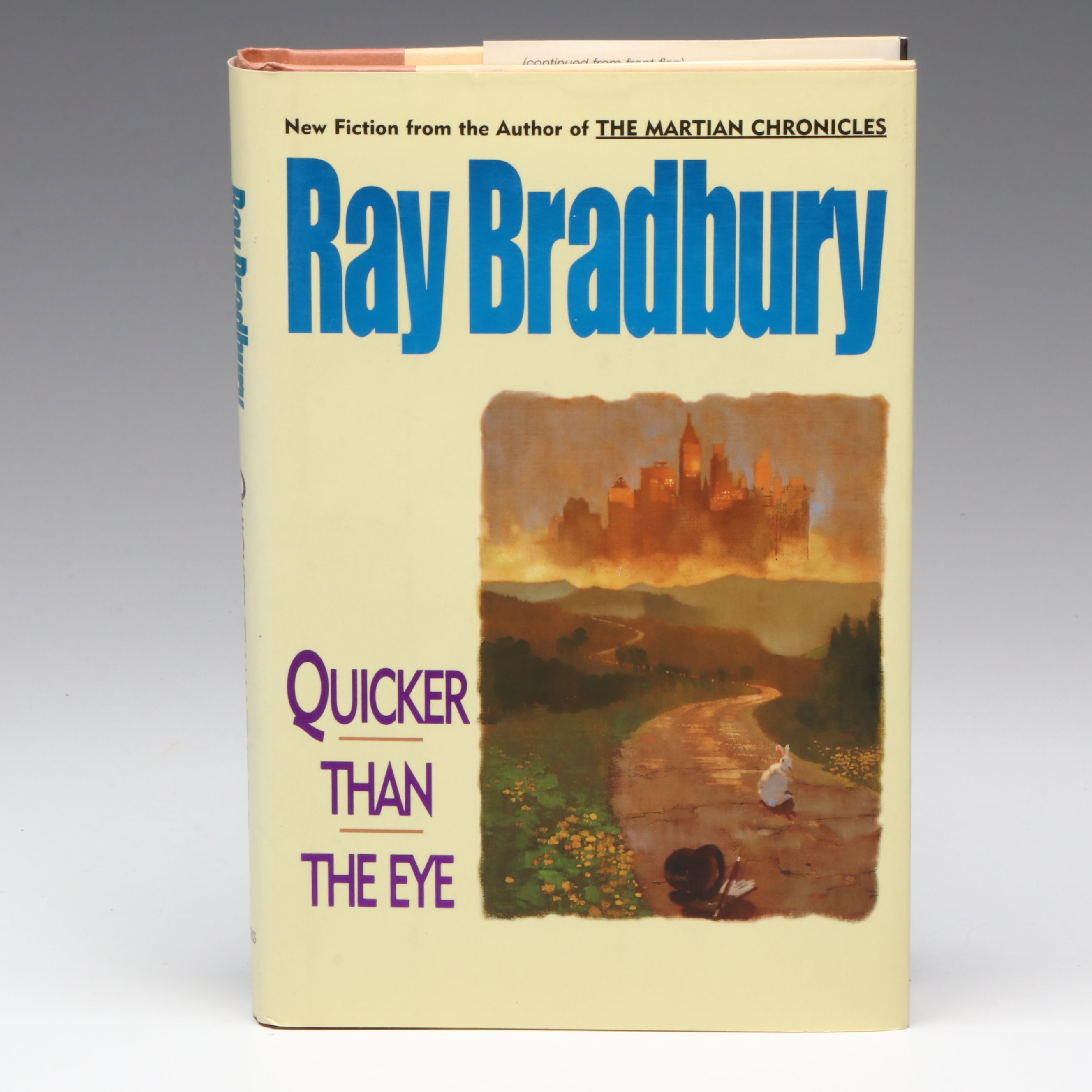 Signed First Edition "Quicker Than the Eye" by Ray Bradbury