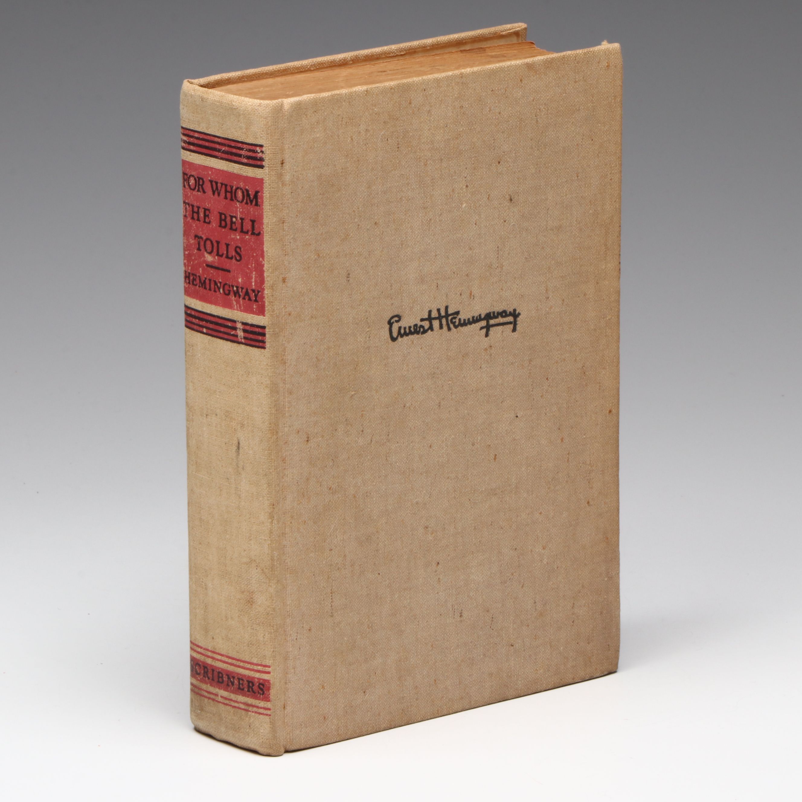 First Printing "For Whom the Bell Tolls" by Ernest Hemingway, 1940