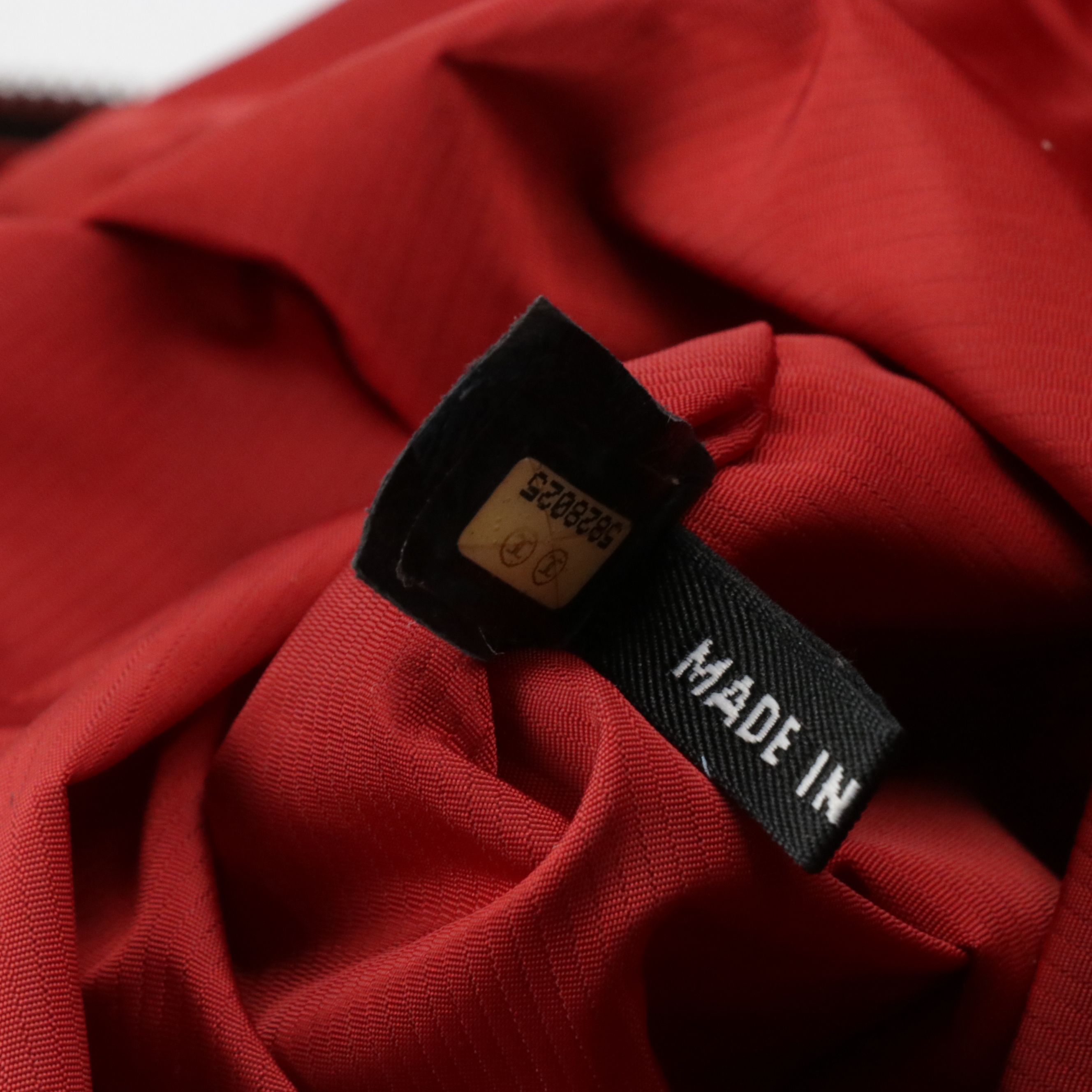 Chanel Travel Ligne Duffle Bag in Black Quilt Printed Nylon