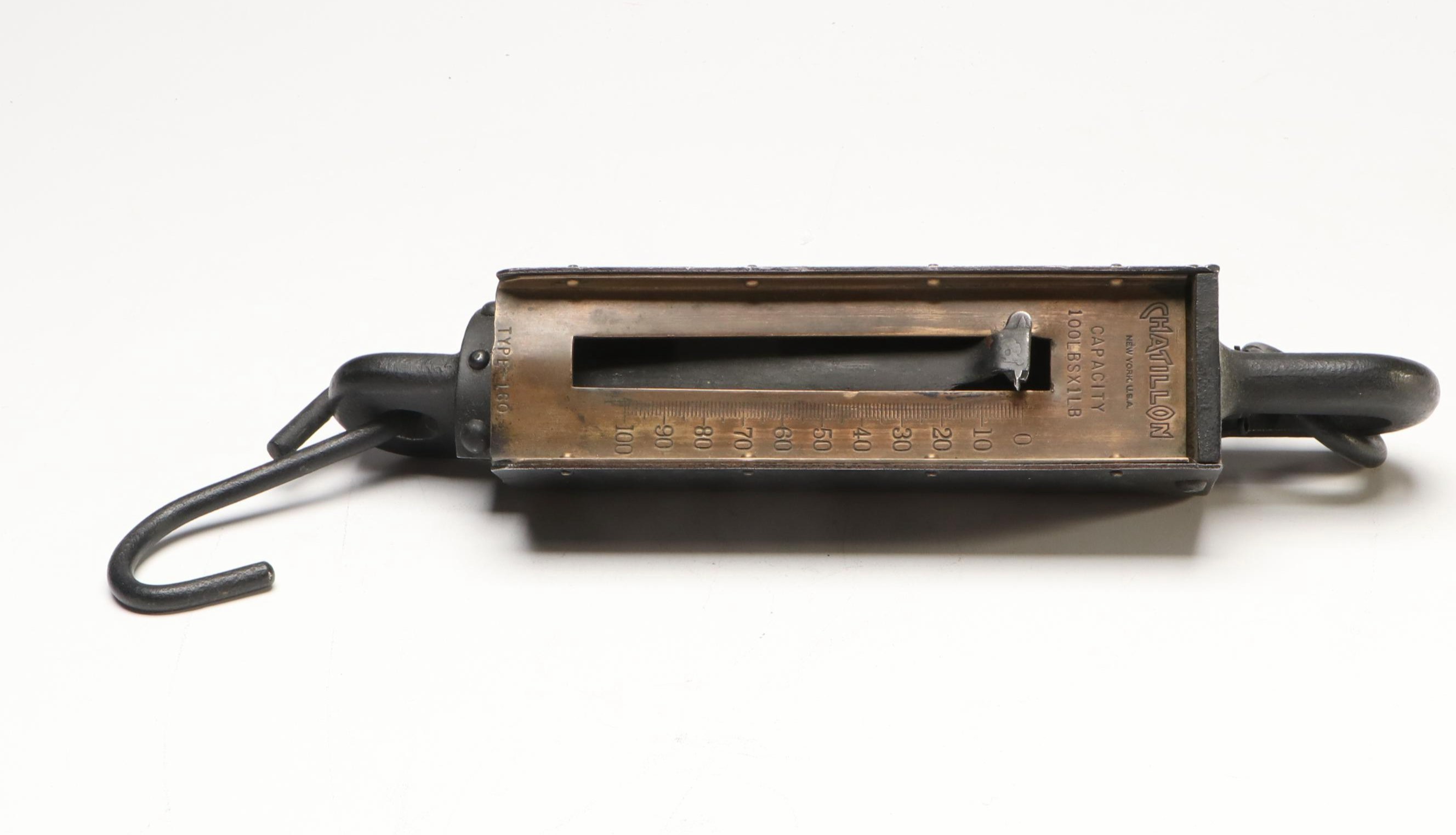 Chatillon Hanging Brass and Iron Scales